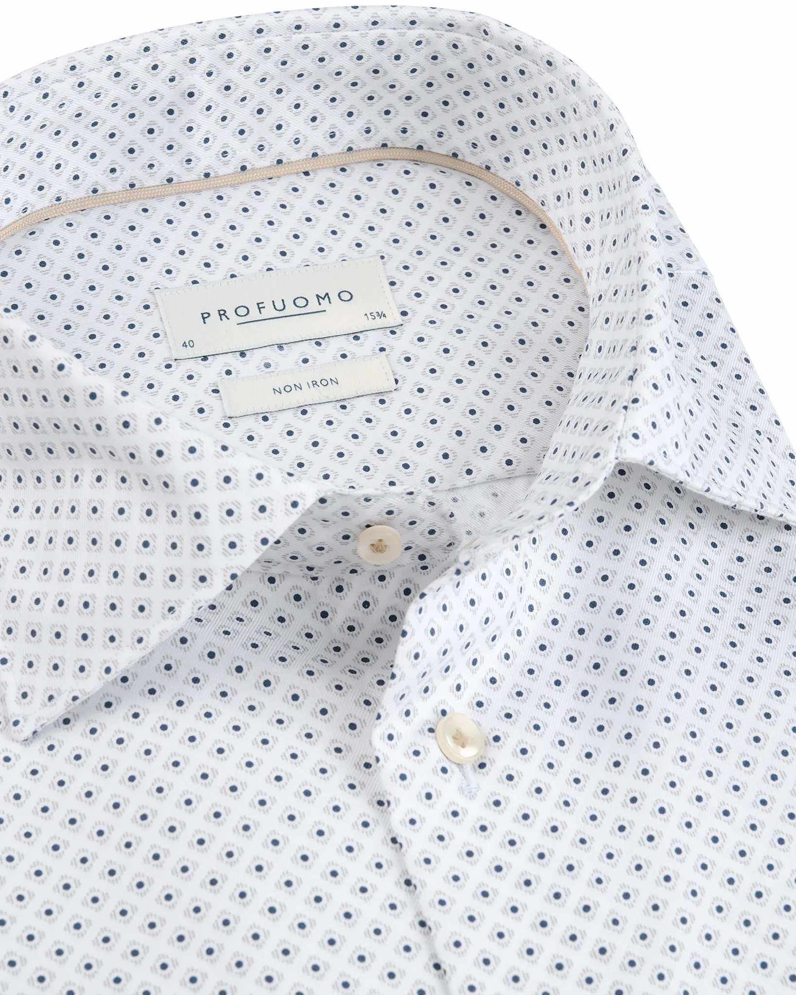 Profuomo Regular Fit Overhemd Blauw 112911-001-39