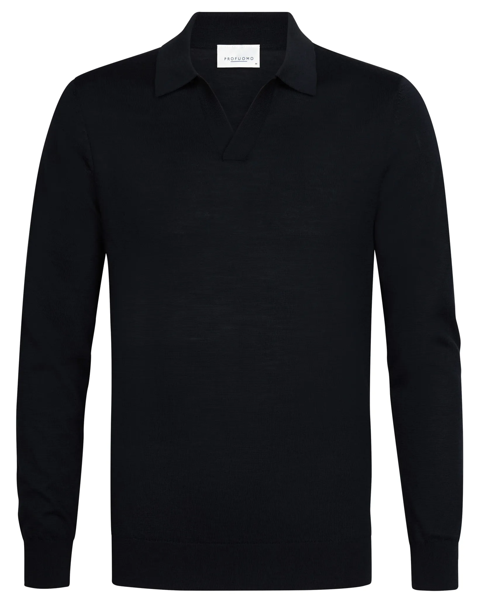 Profuomo Polo lange mouw Blauw 112916-001-L