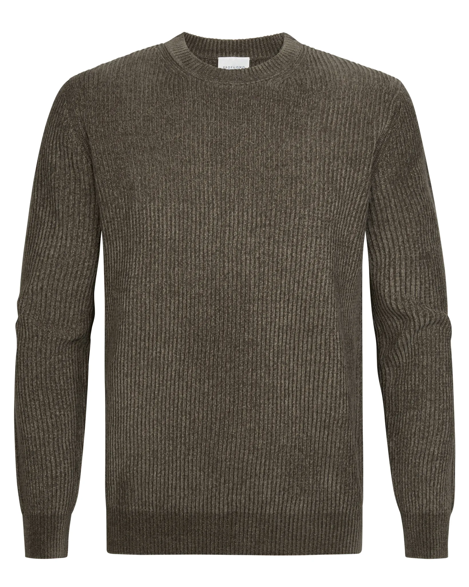 Profuomo Trui ronde hals Camel 112920-001-L