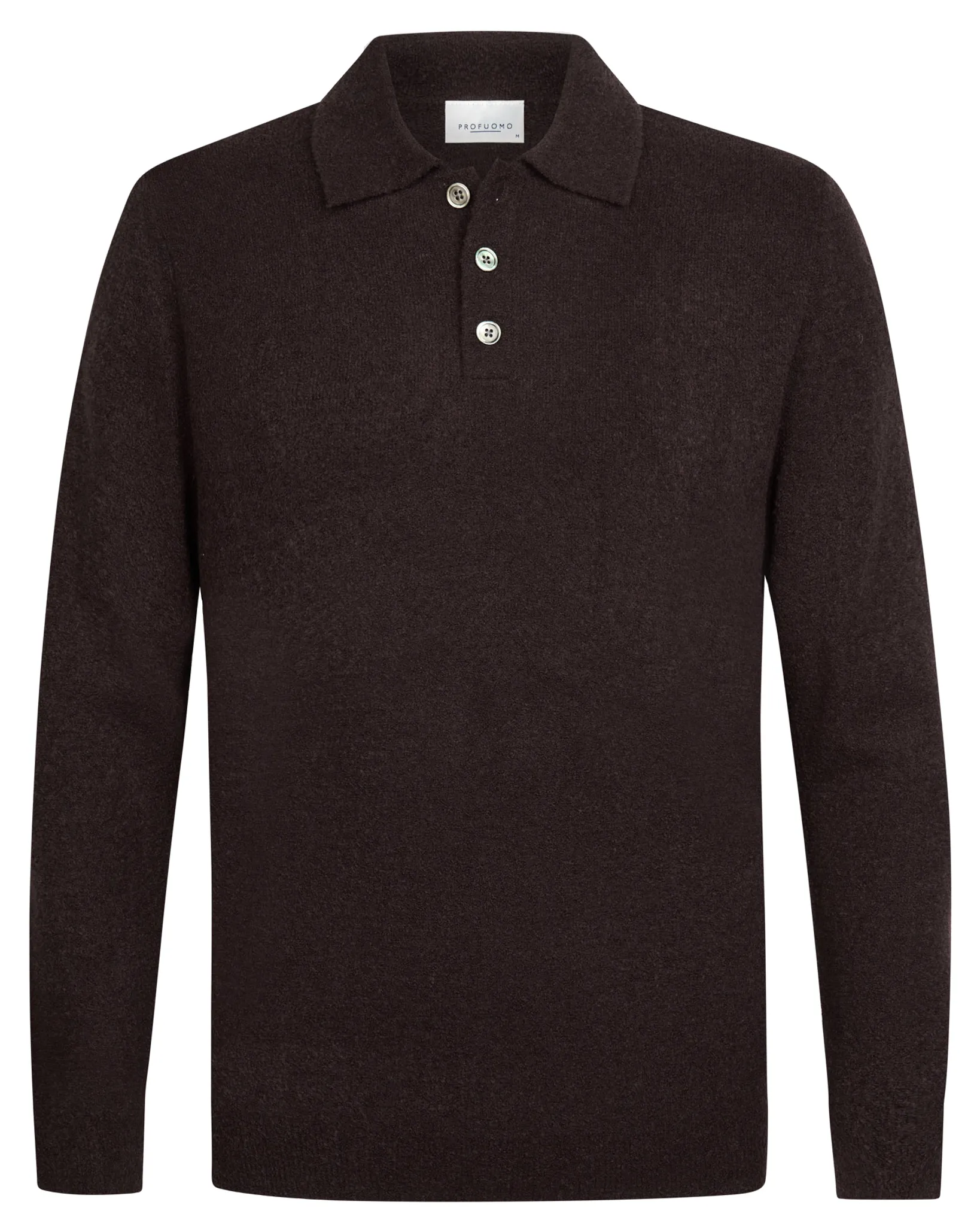 Profuomo Polo lange mouw Paars 112922-001-L