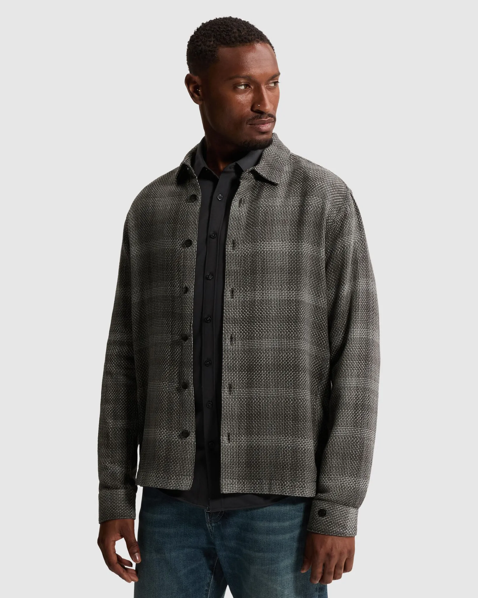 Cast Iron Casual overhemd Grijs 112944-001-L