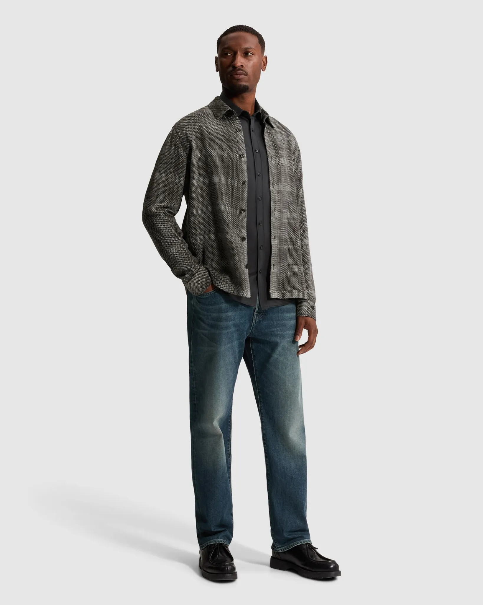 Cast Iron Casual overhemd Grijs 112944-001-L