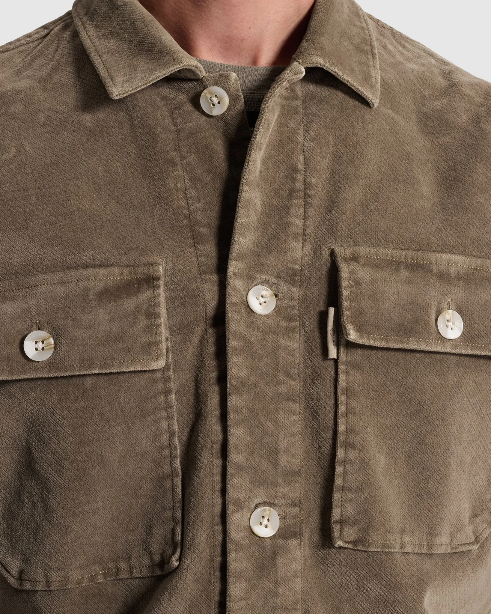 Cast Iron Overshirt Bruin 112945-001-L