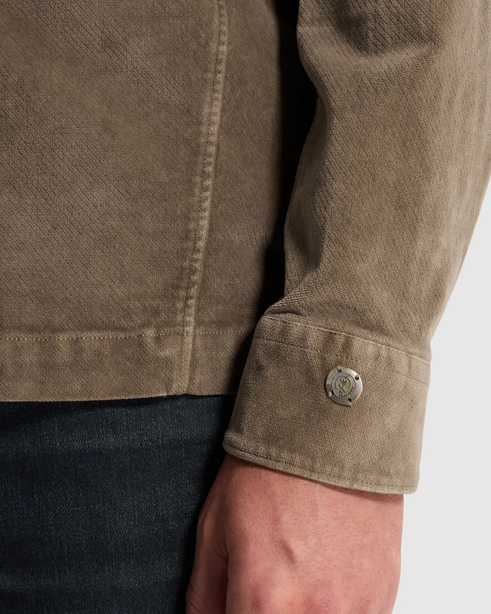 Cast Iron Overshirt Bruin 112945-001-L