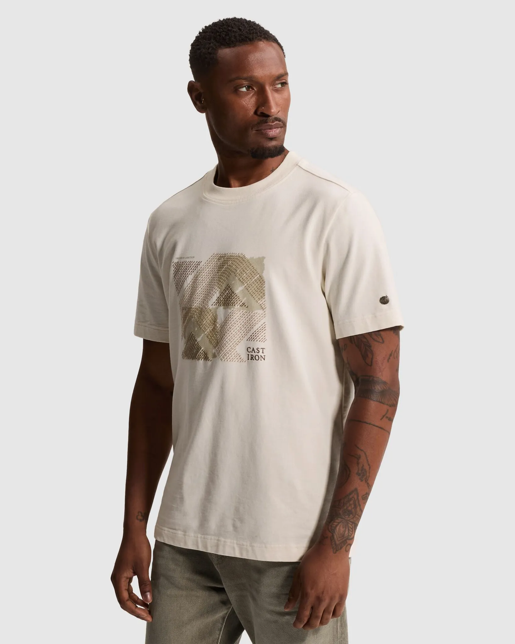 Cast Iron T-shirt Wit 112953-001-L
