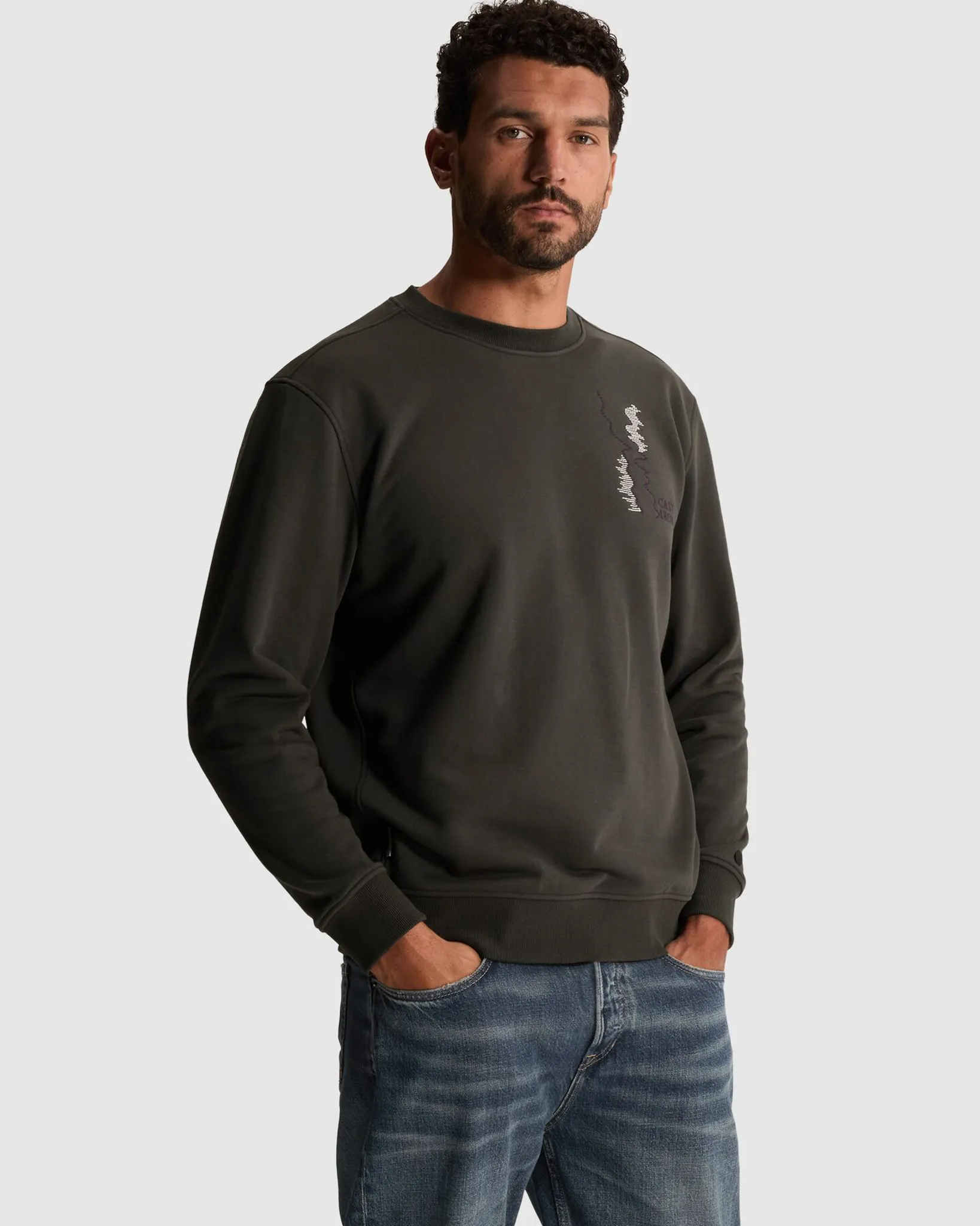 Cast Iron Sweater Grijs 112955-001-L