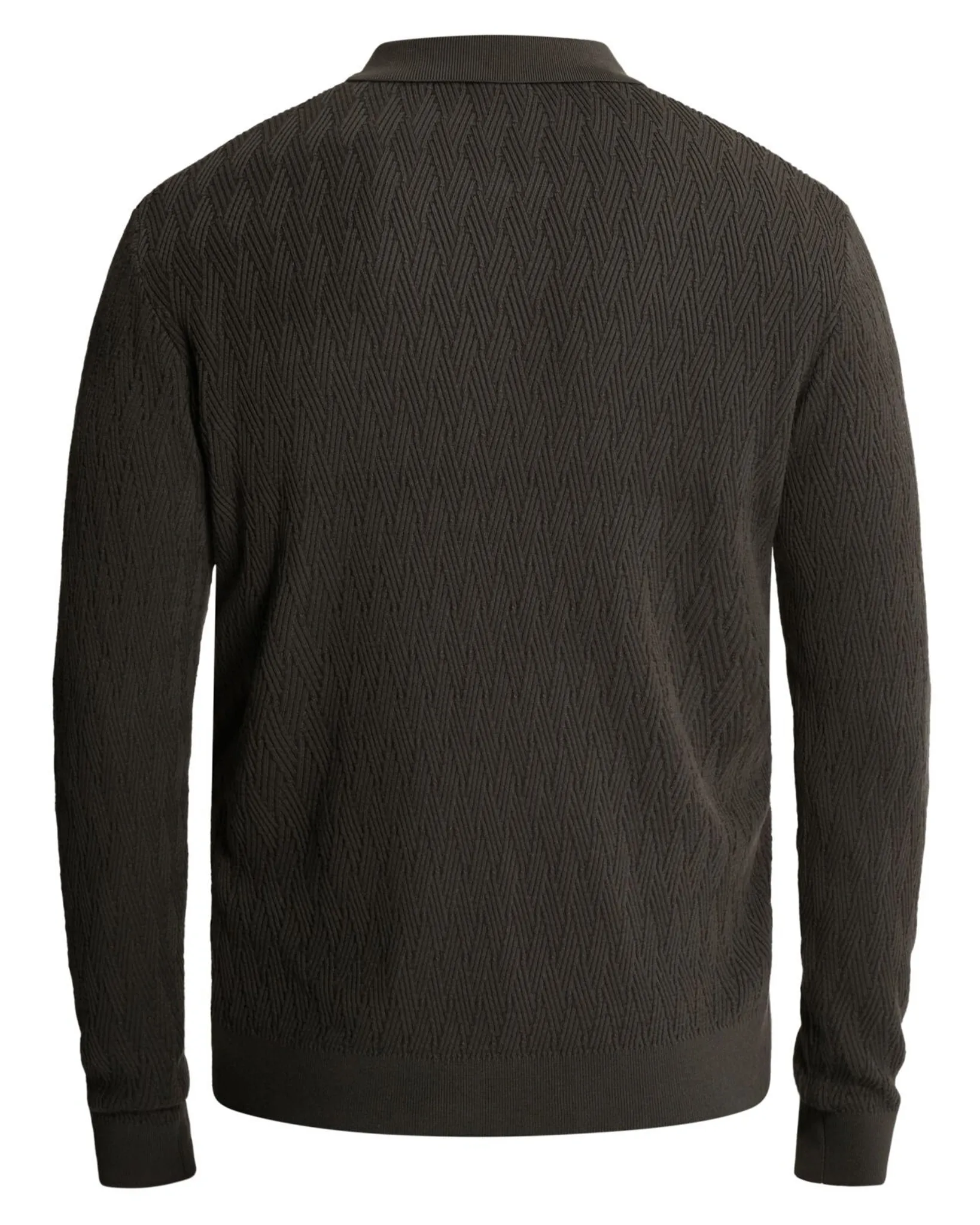 Cast Iron Polo Lange mouw Grijs 112958-001-L