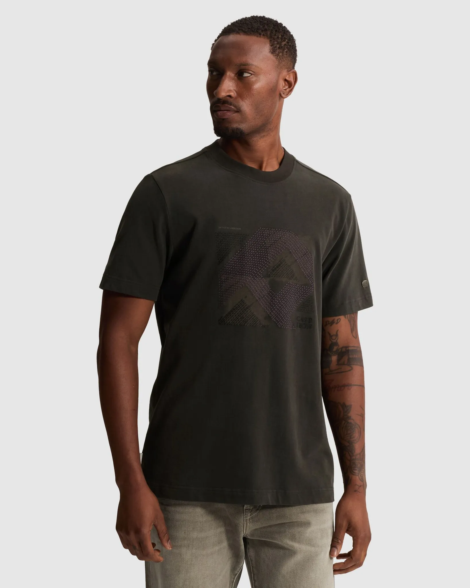 Cast Iron T-shirt Grijs 112966-001-L