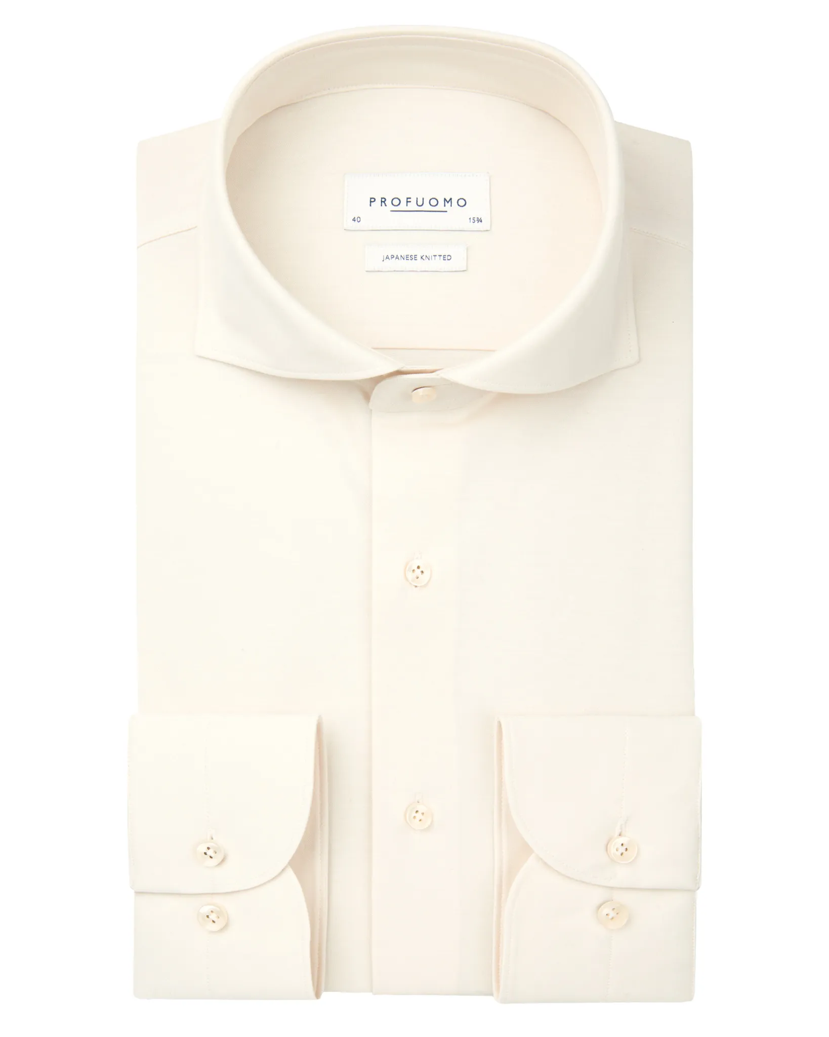 Profuomo Japanese Kniited Overhemd Wit 112985-001-37