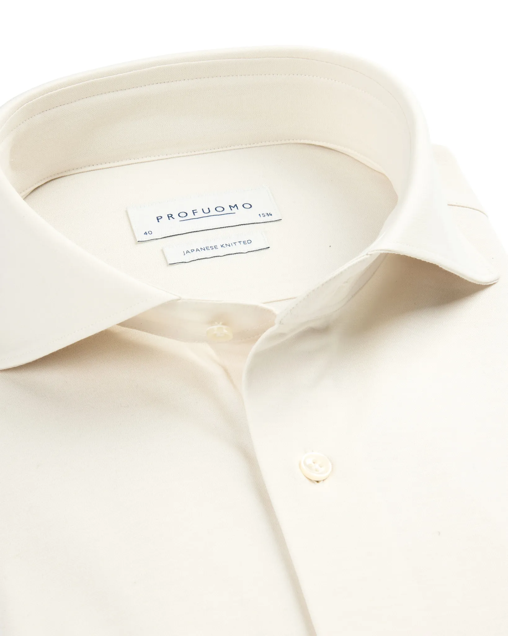 Profuomo Japanese Kniited Overhemd Wit 112985-001-37