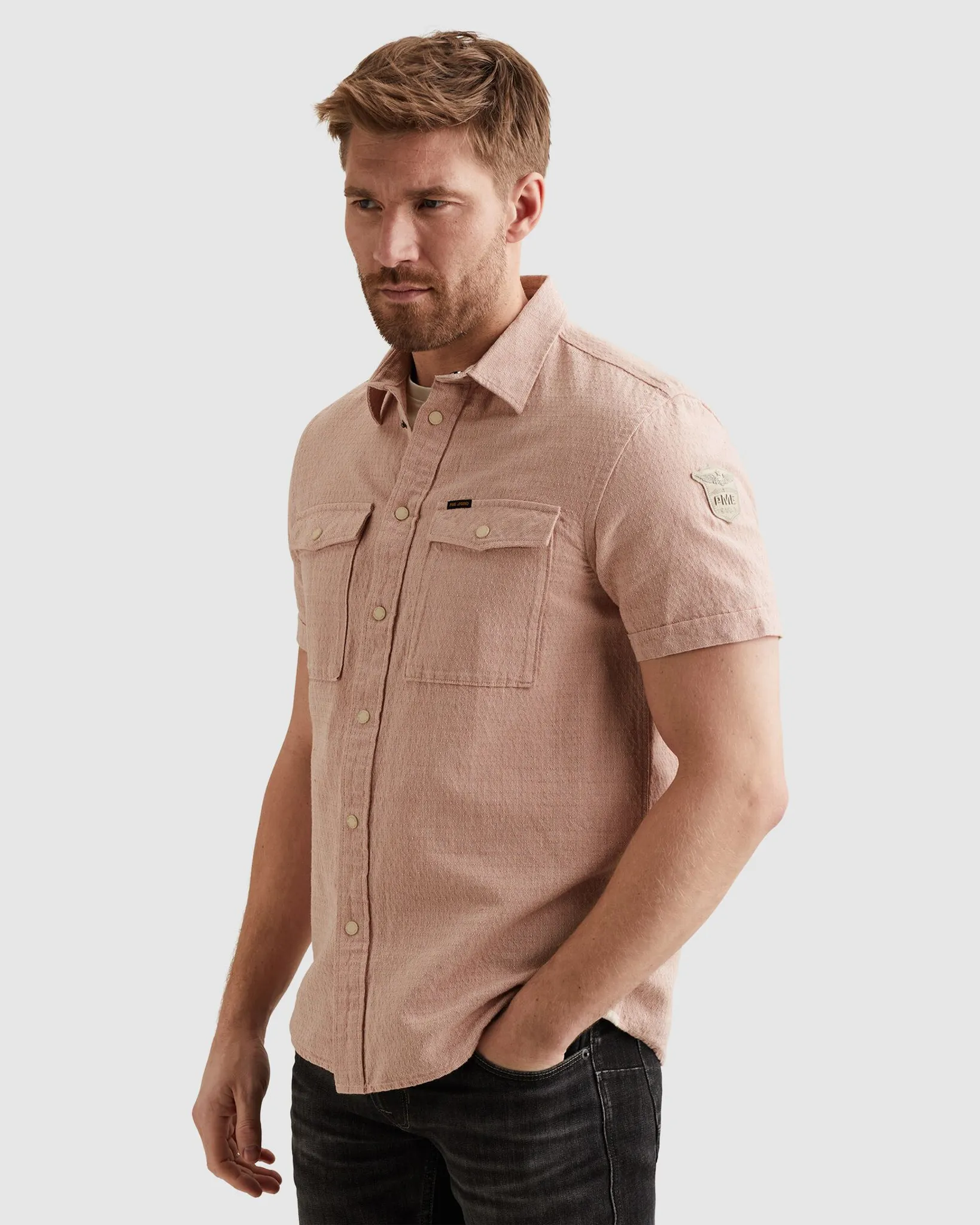 PME Legend Casual Overhemd Roze 112997-001-L