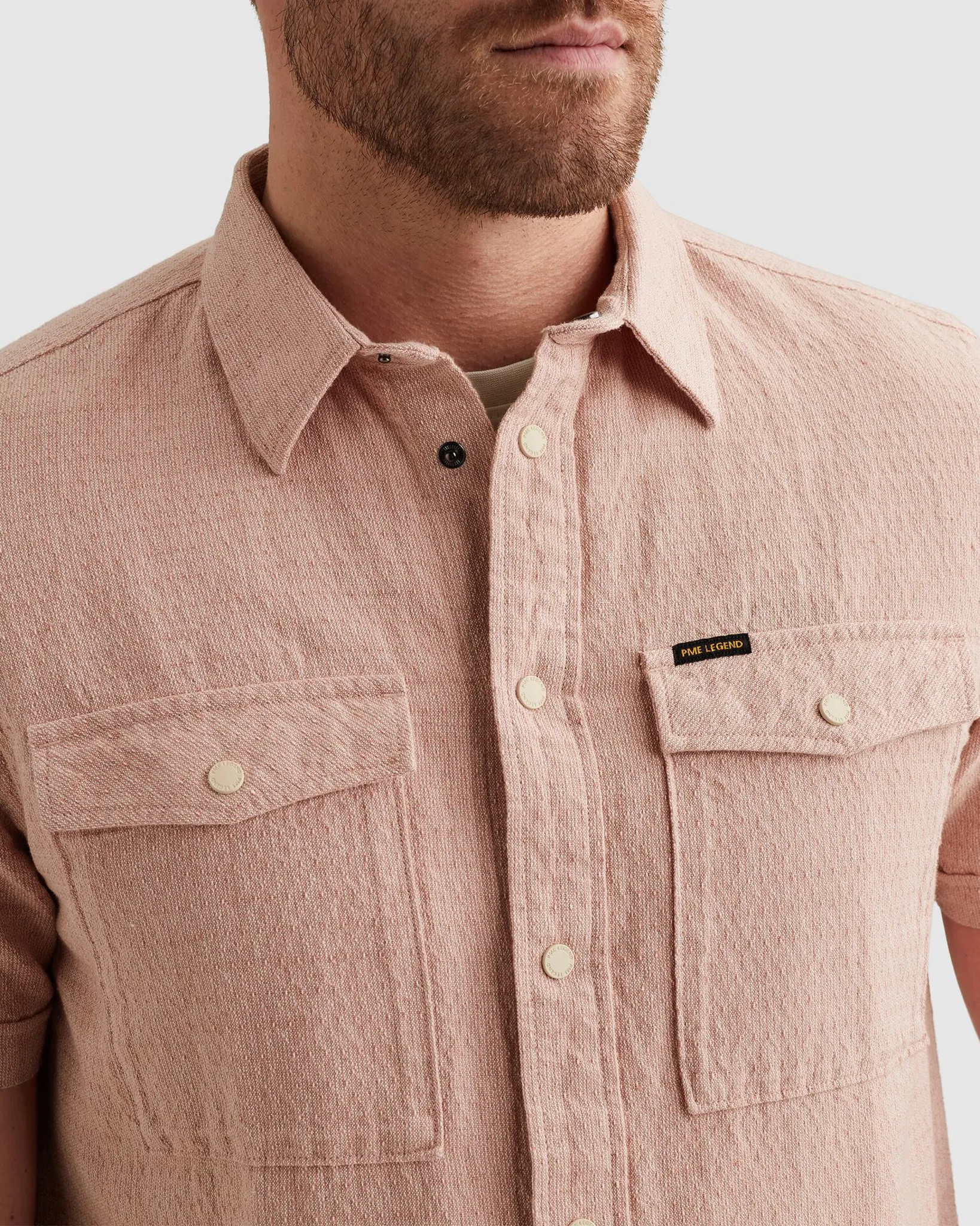 PME Legend Casual Overhemd Roze 112997-001-L