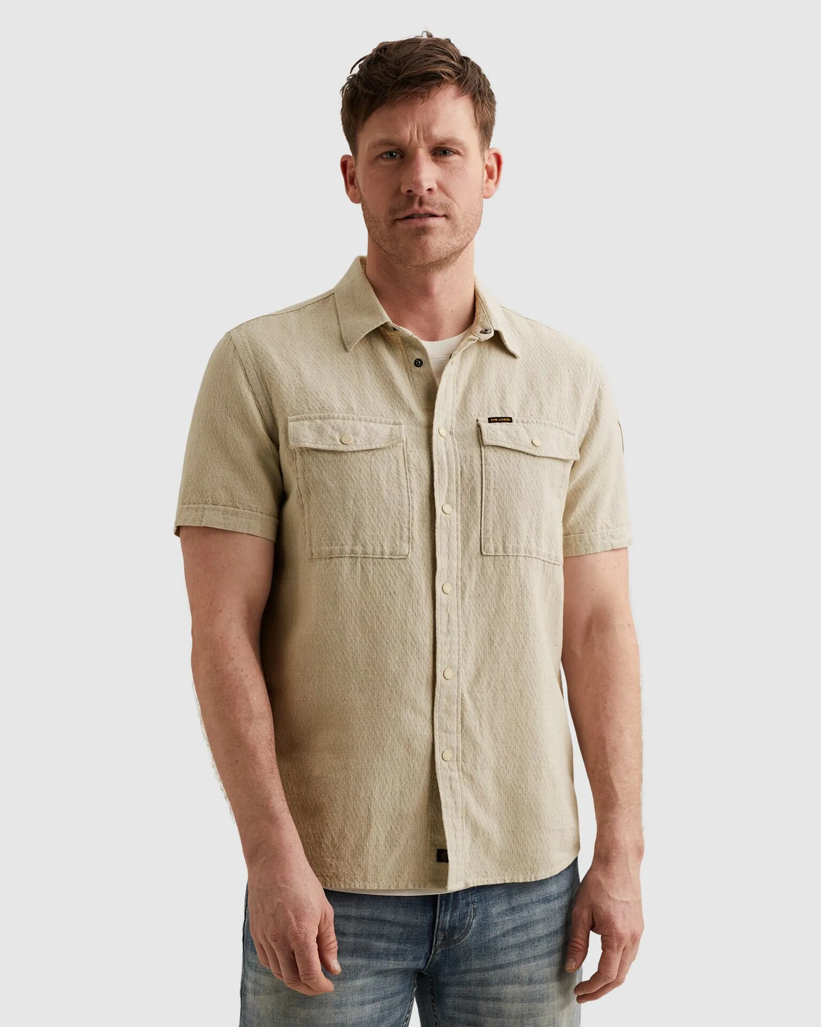 PME Legend Casual Overhemd Groen 112998-001-L