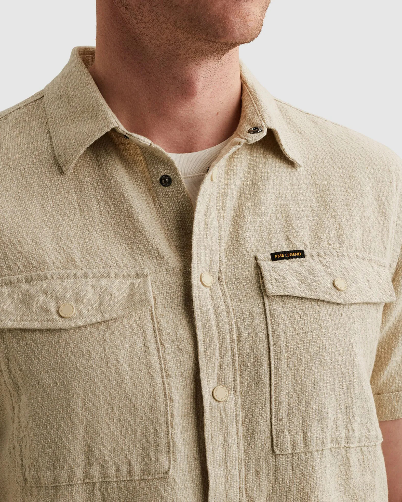 PME Legend Casual Overhemd Groen 112998-001-L