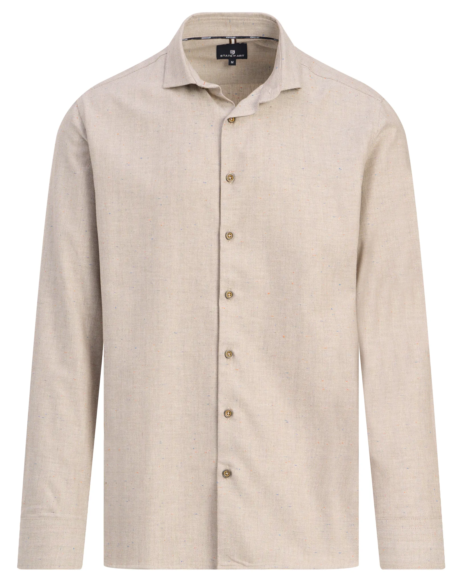 State of Art Casual overhemd Beige 113003-001-L