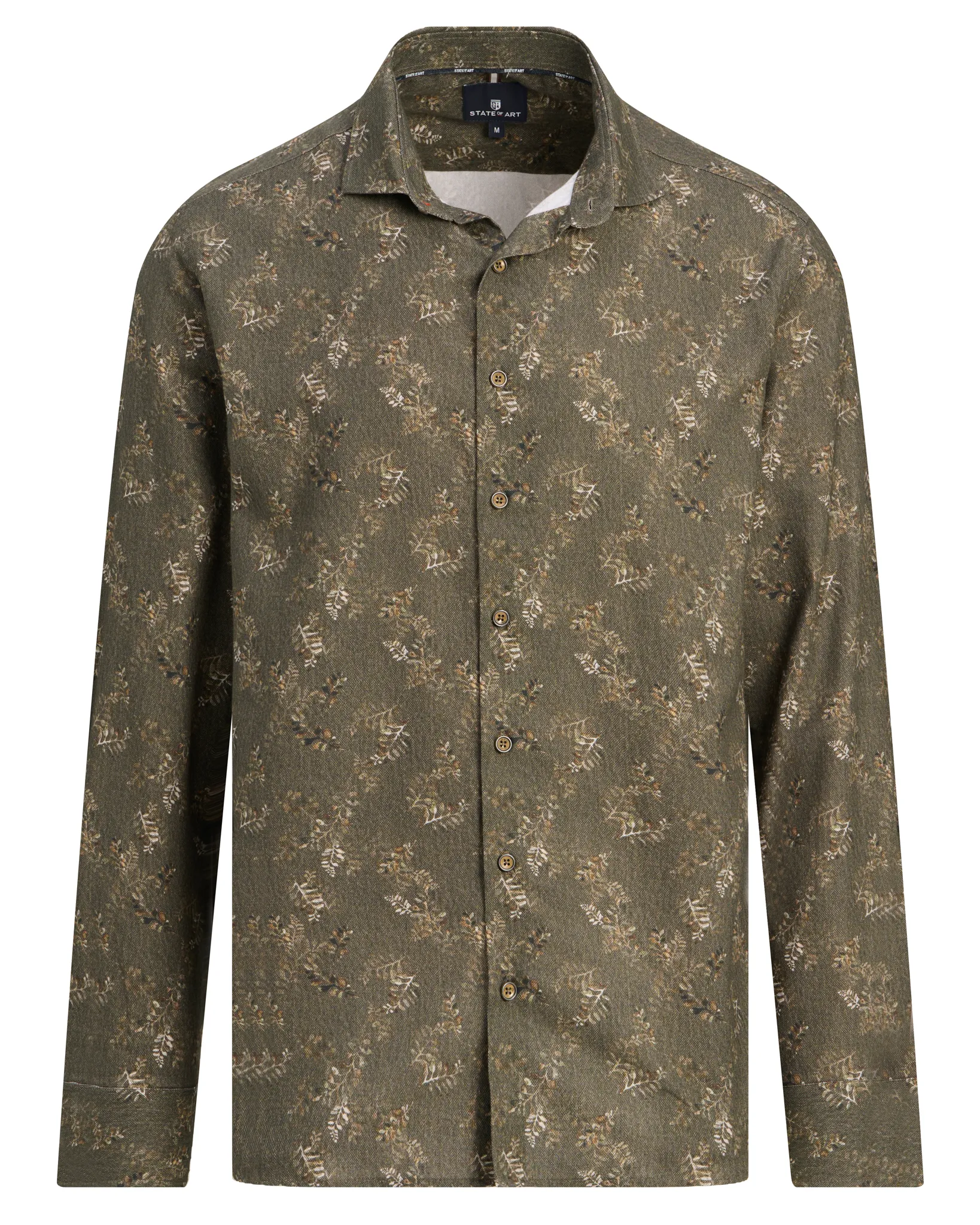 State of Art Casual overhemd Donker bruin 113018-001-L