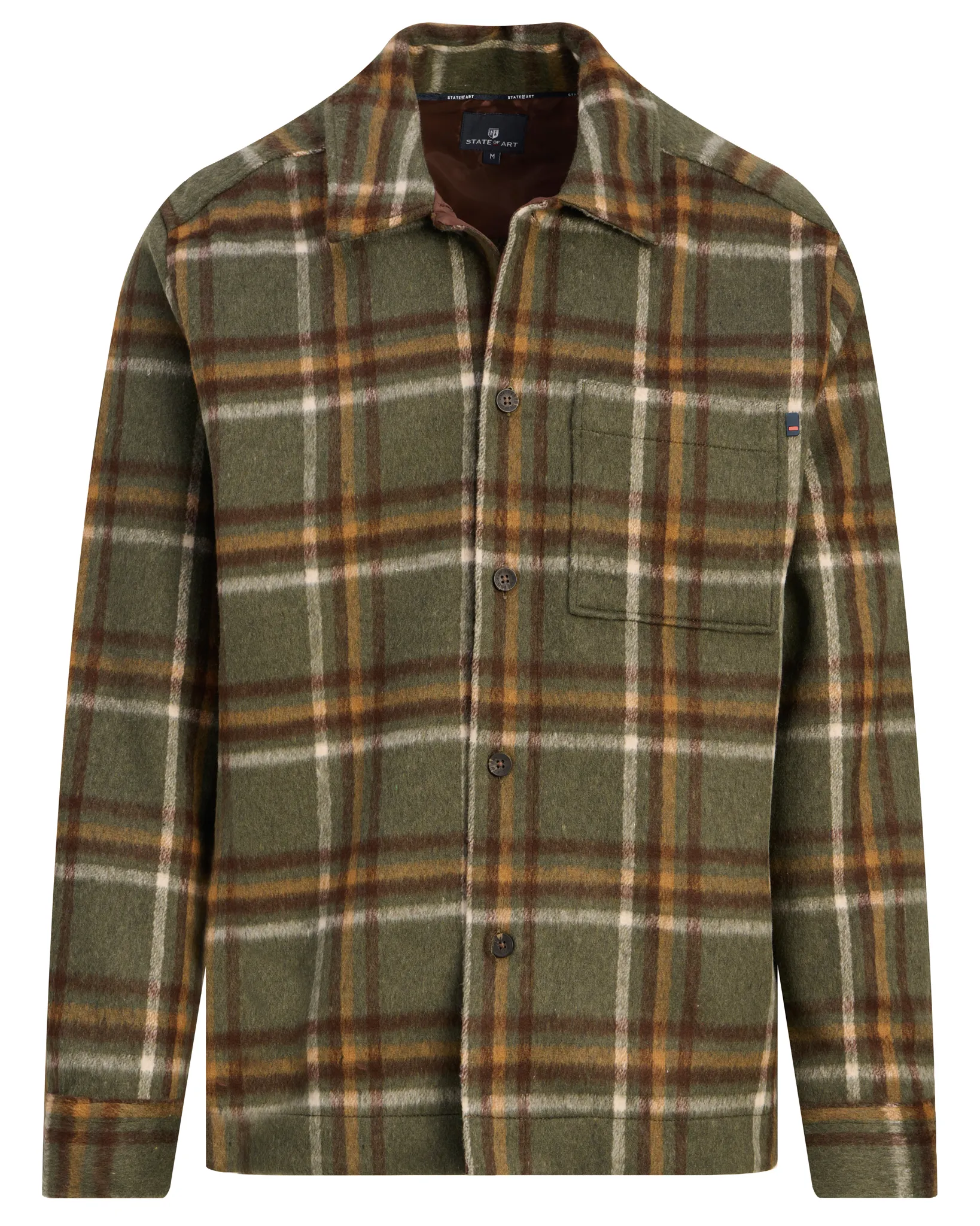 State of Art Casual overhemd Groen 113020-001-L