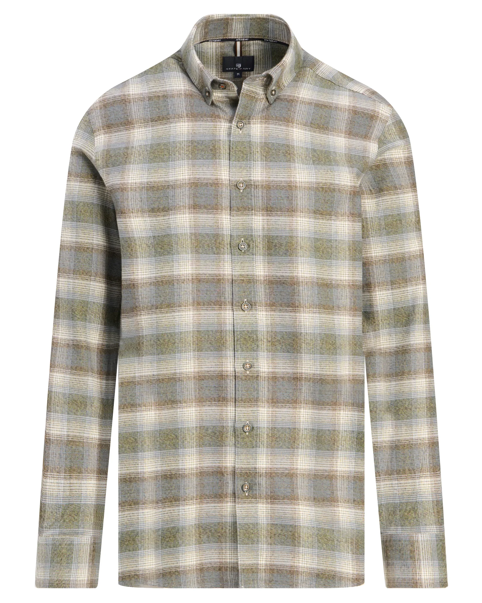 State of Art Casual overhemd Donker bruin 113024-001-L