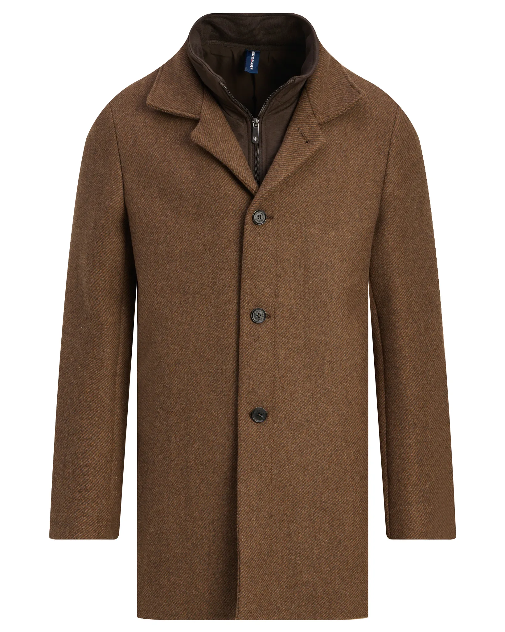 State of Art Overcoat Donker bruin 113025-001-4XL