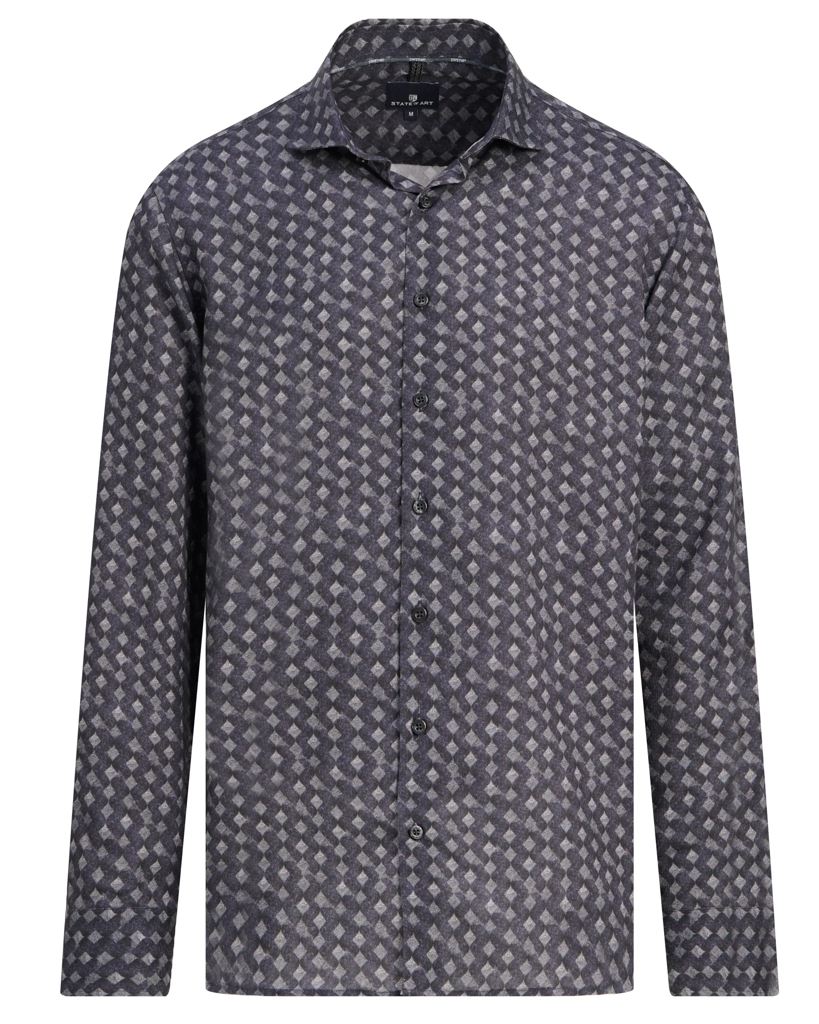 State of Art Casual overhemd Donker blauw 113043-001-L