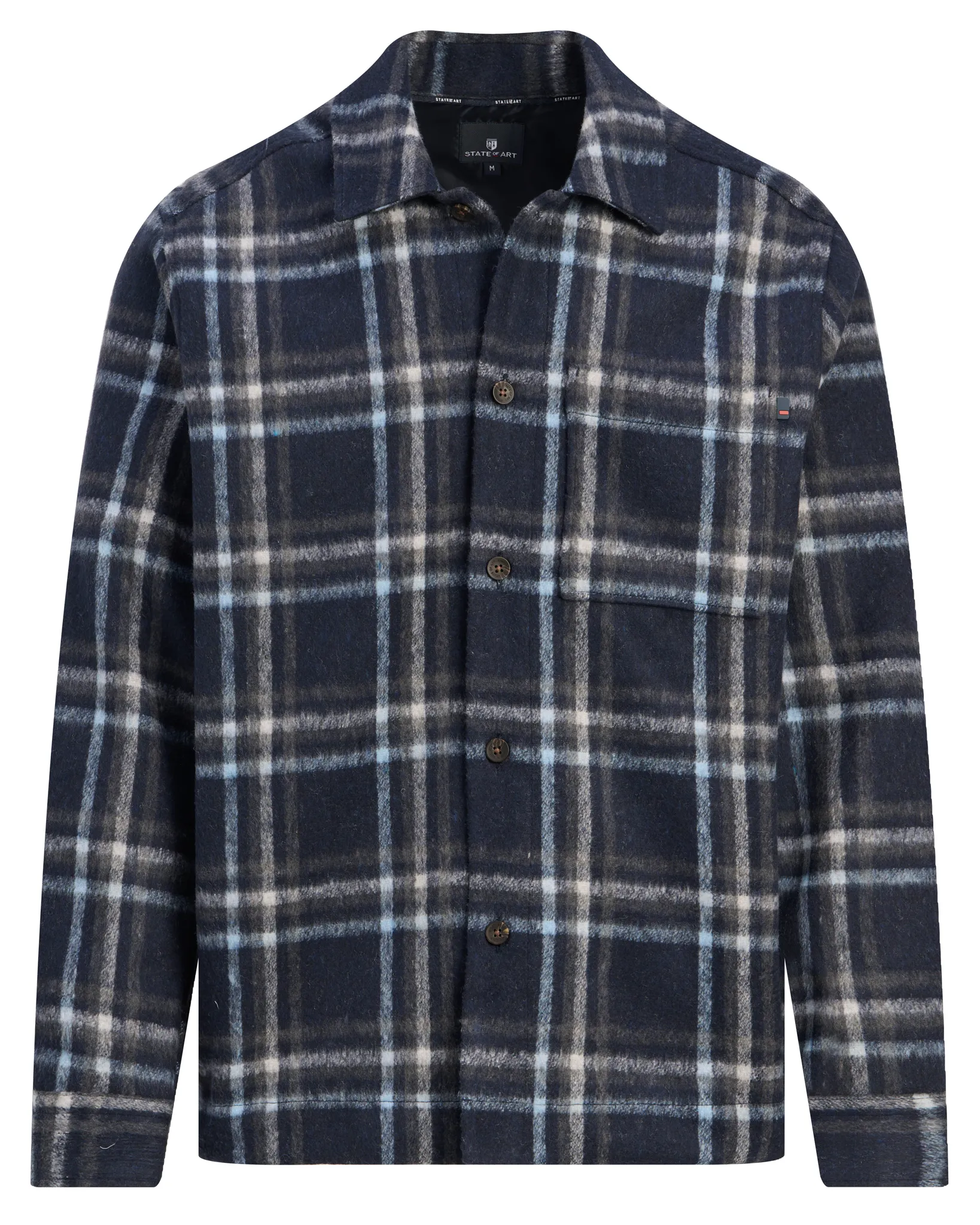 State of Art Casual overhemd Donker blauw 113048-001-L