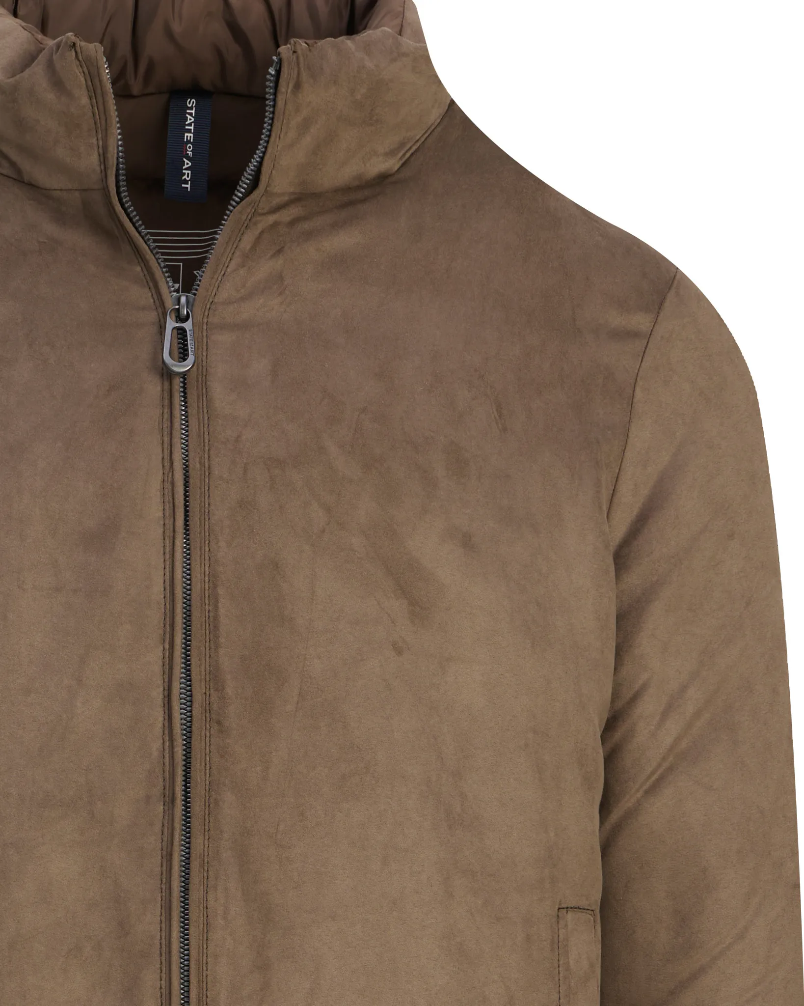 State of Art Gewatteerde jas Donker bruin 113050-001-4XL