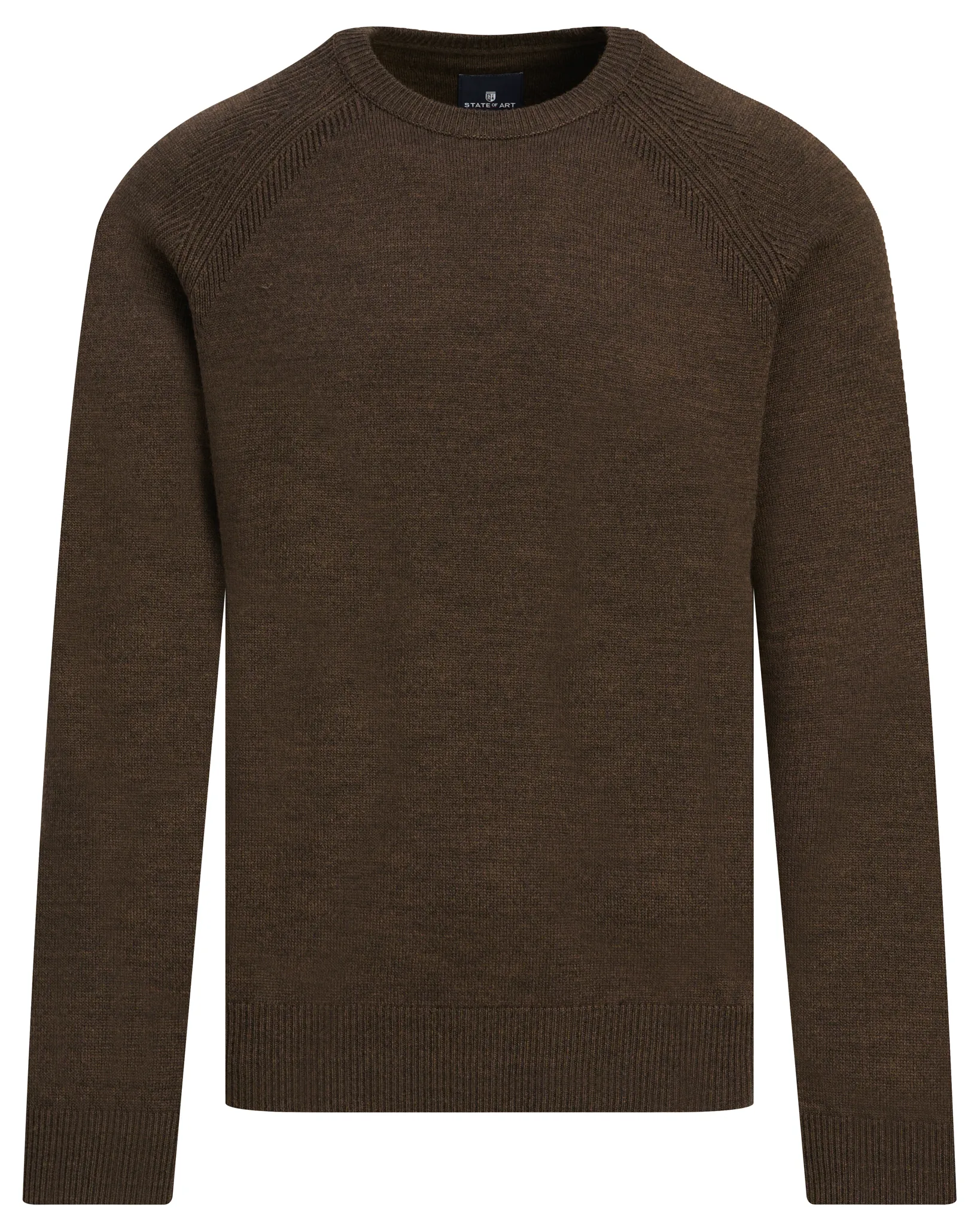 State of Art Trui ronde hals Donker bruin 113053-001-4XL