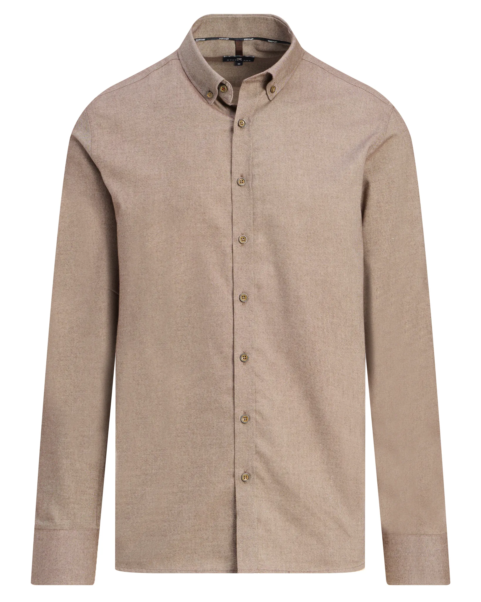 State of Art Casual overhemd Bruin 113058-001-4XL