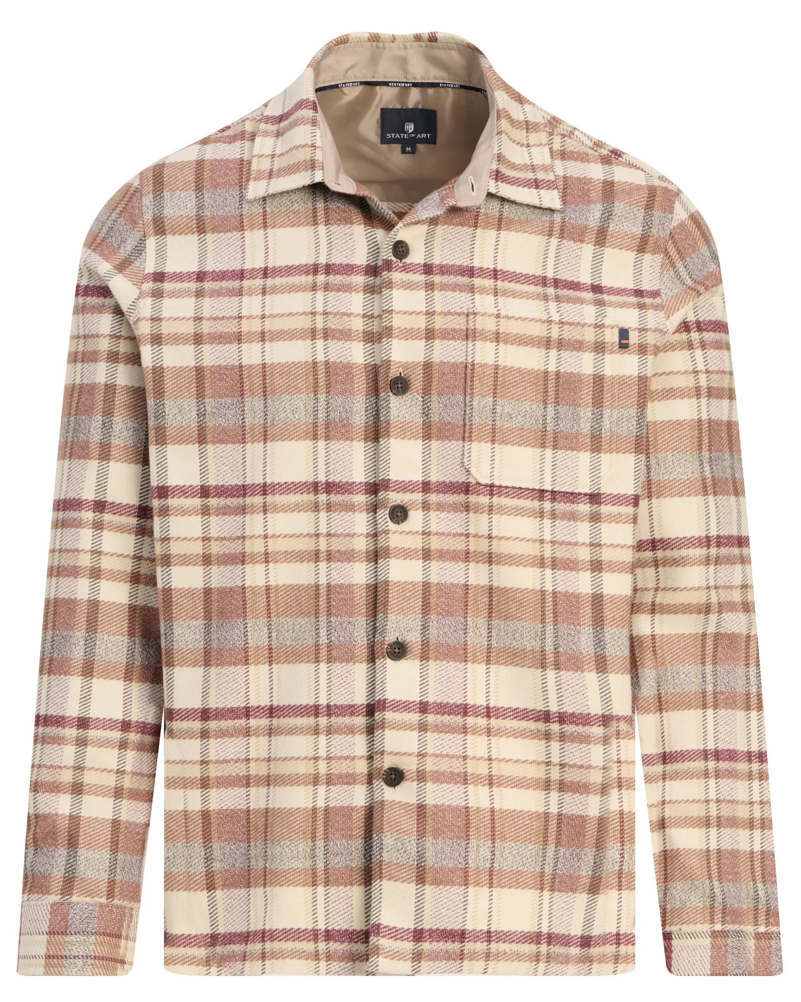 State of Art Casual overhemd Beige 113063-001-L
