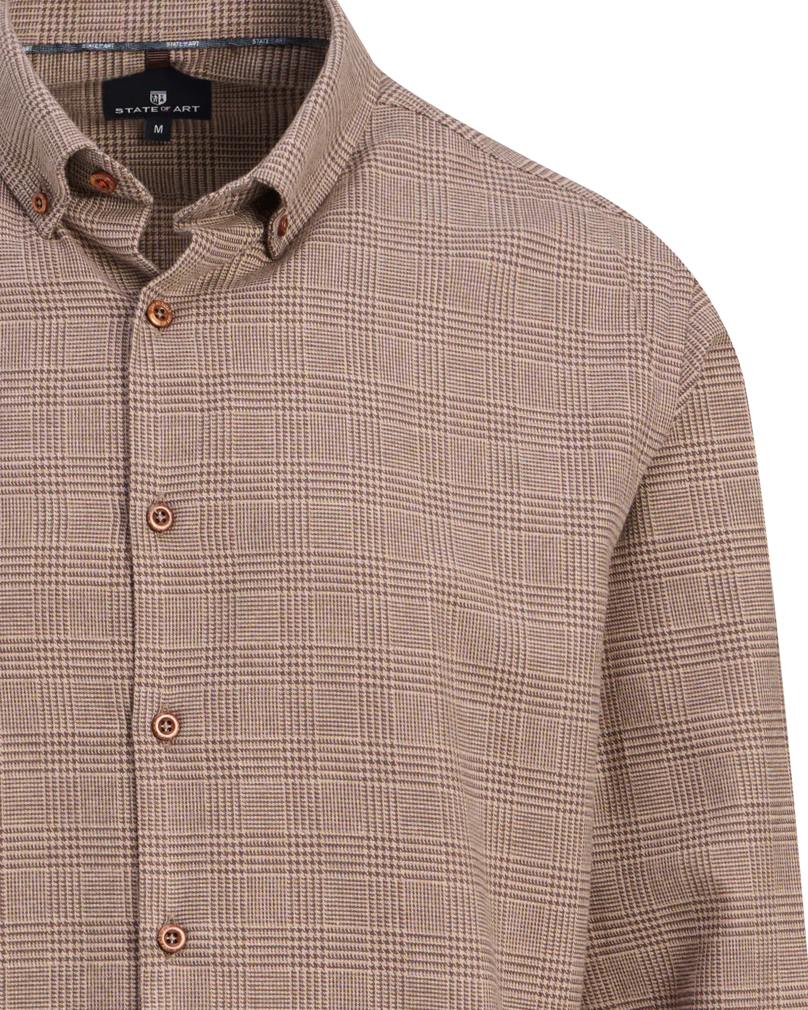 State of Art Casual overhemd Bruin 113067-001-L