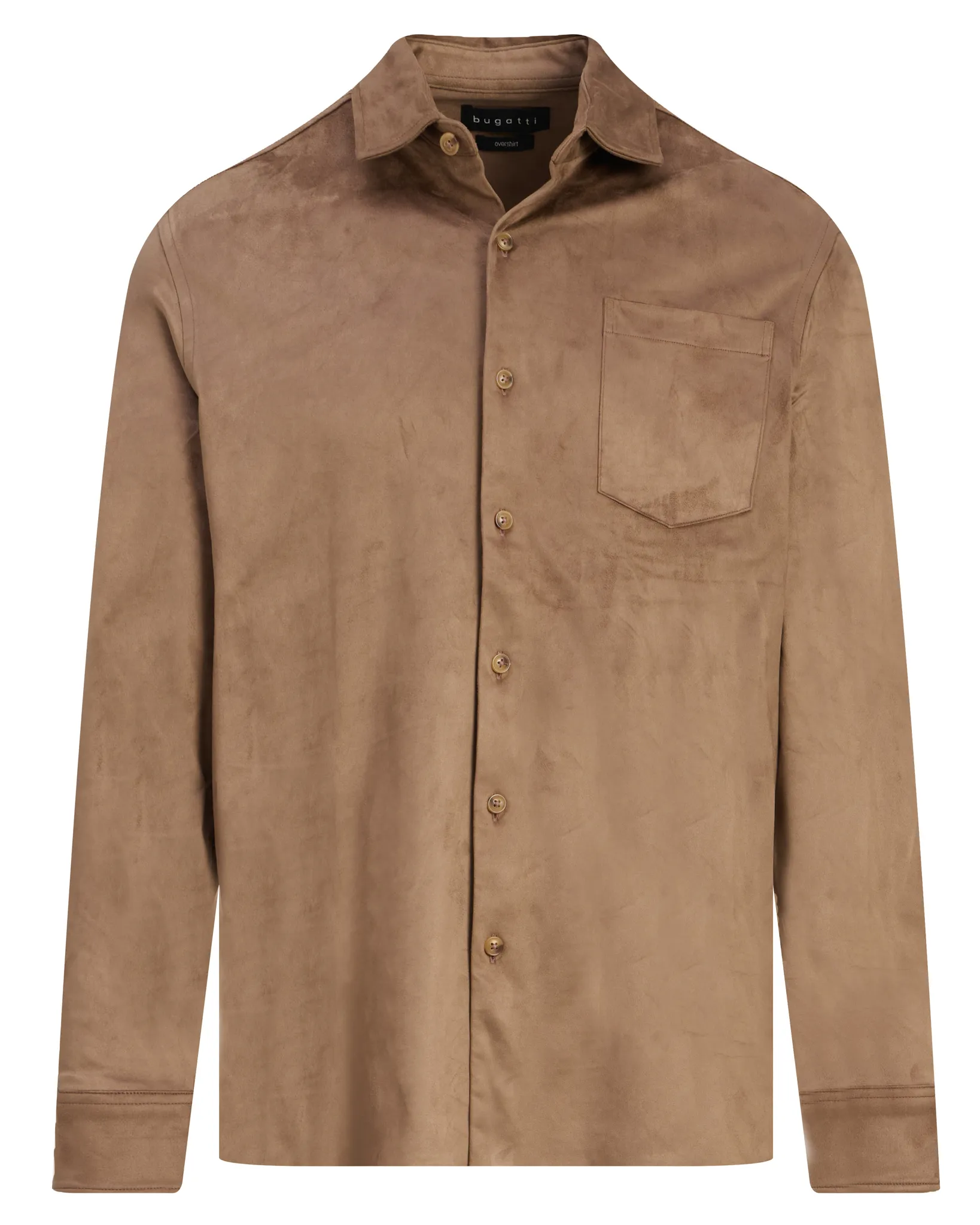 Bugatti clothing Casual overhemd Bruin 113101-001-L