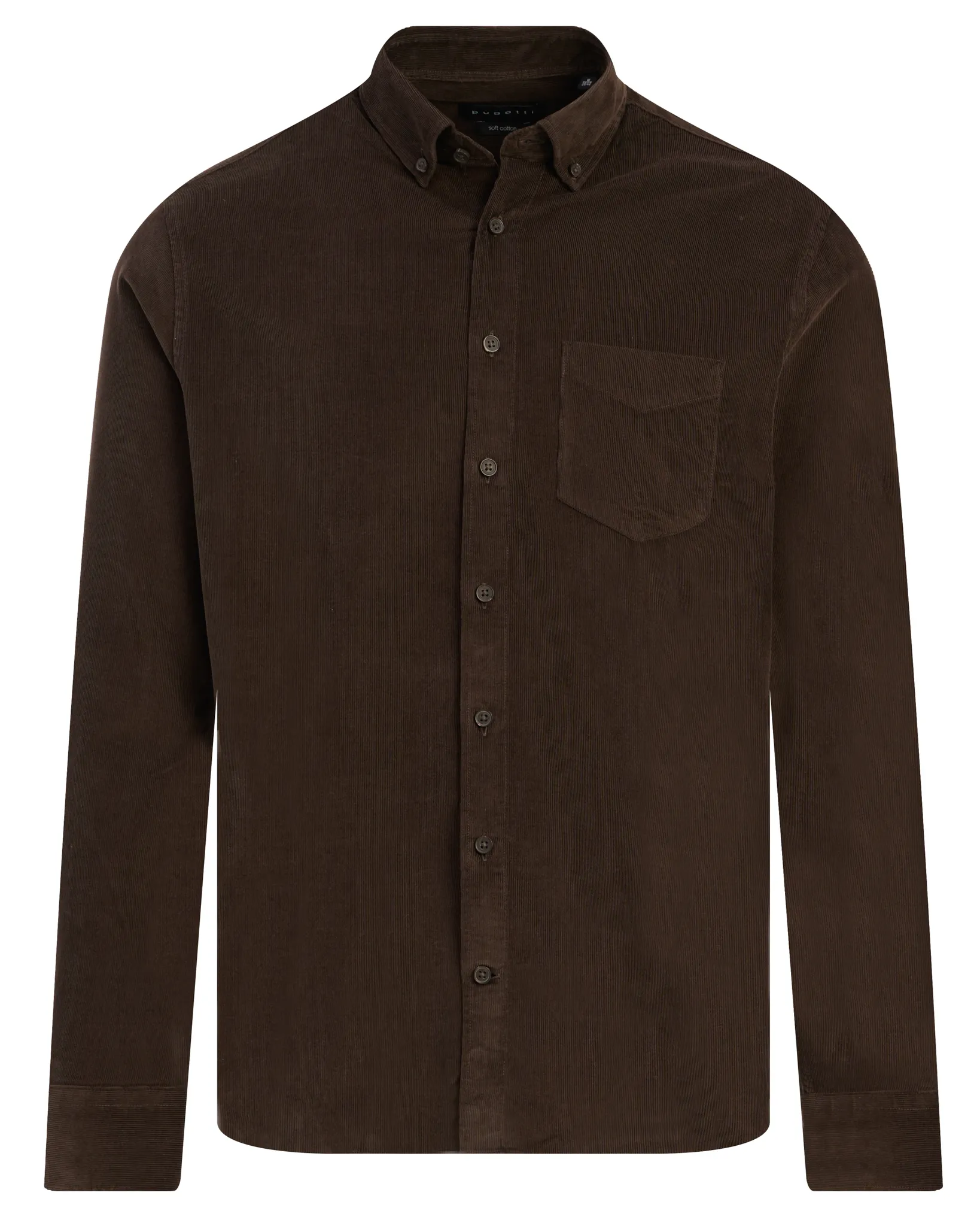Bugatti clothing Casual overhemd Bruin 113106-001-L
