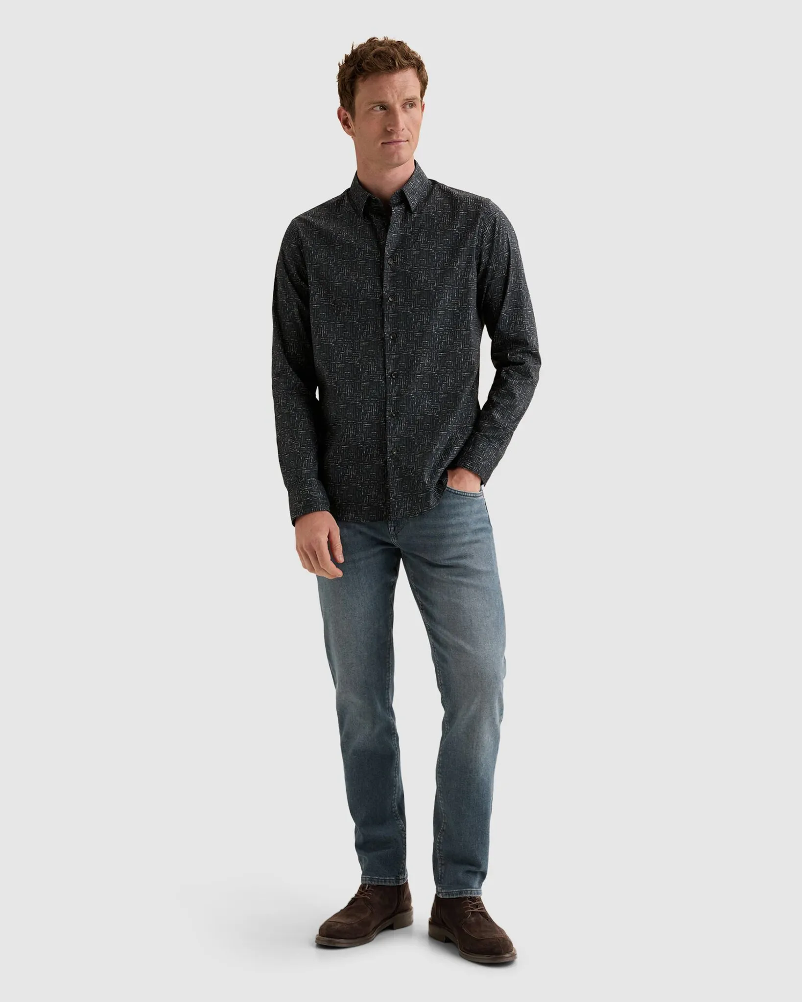 Vanguard Casual overhemd Blauw 113134-001-M