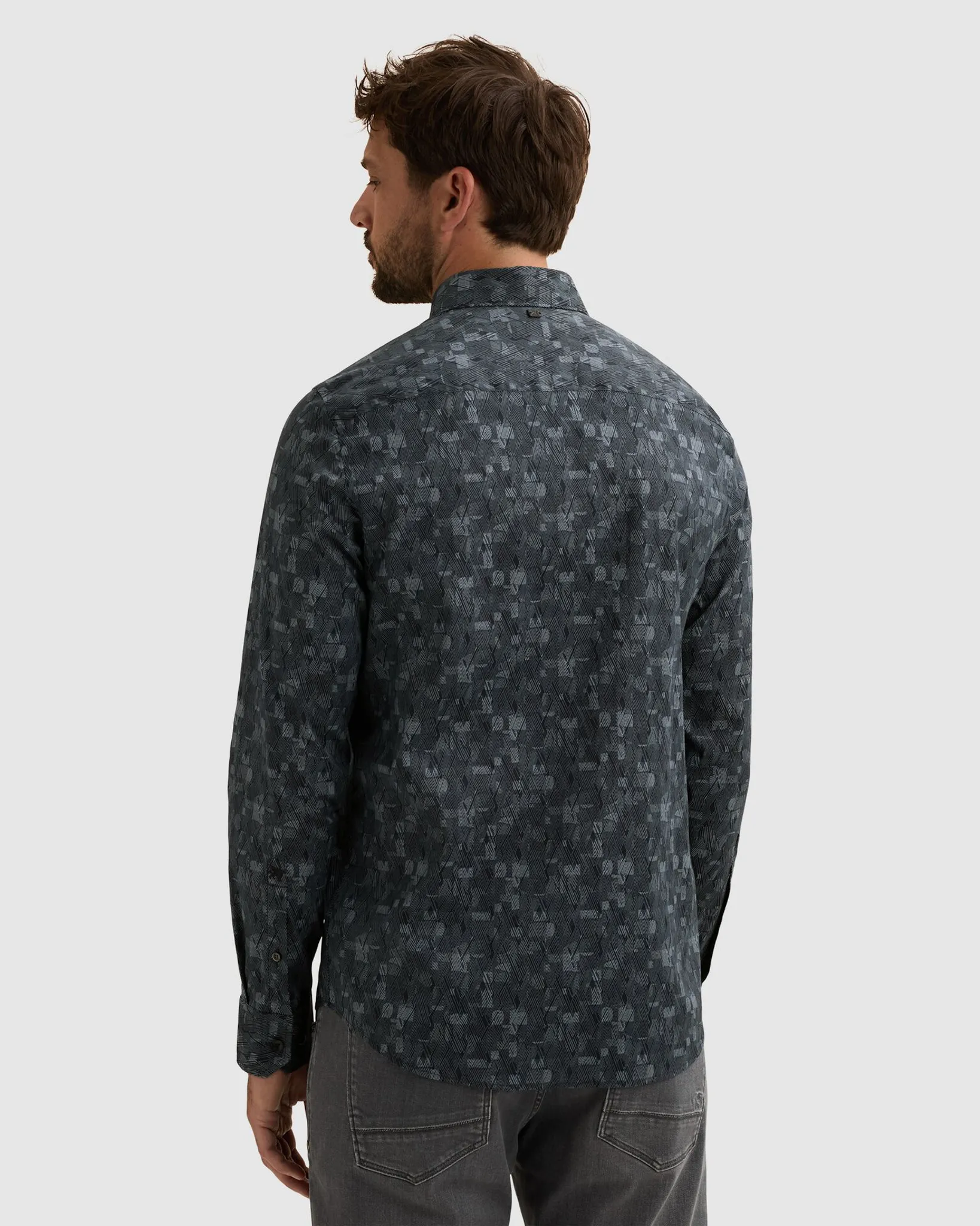 Vanguard Casual overhemd Blauw 113136-001-M
