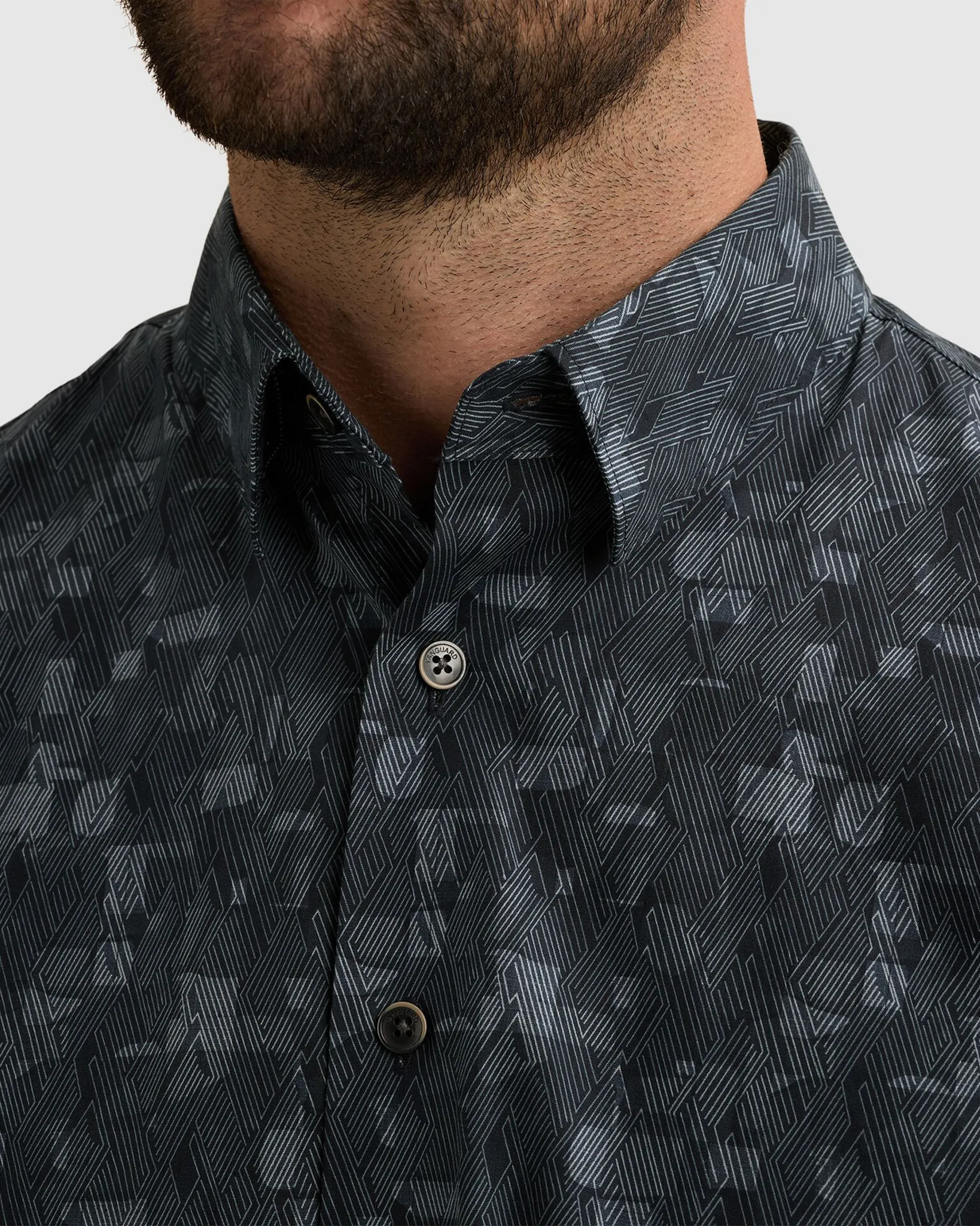 Vanguard Casual overhemd Blauw 113136-001-M