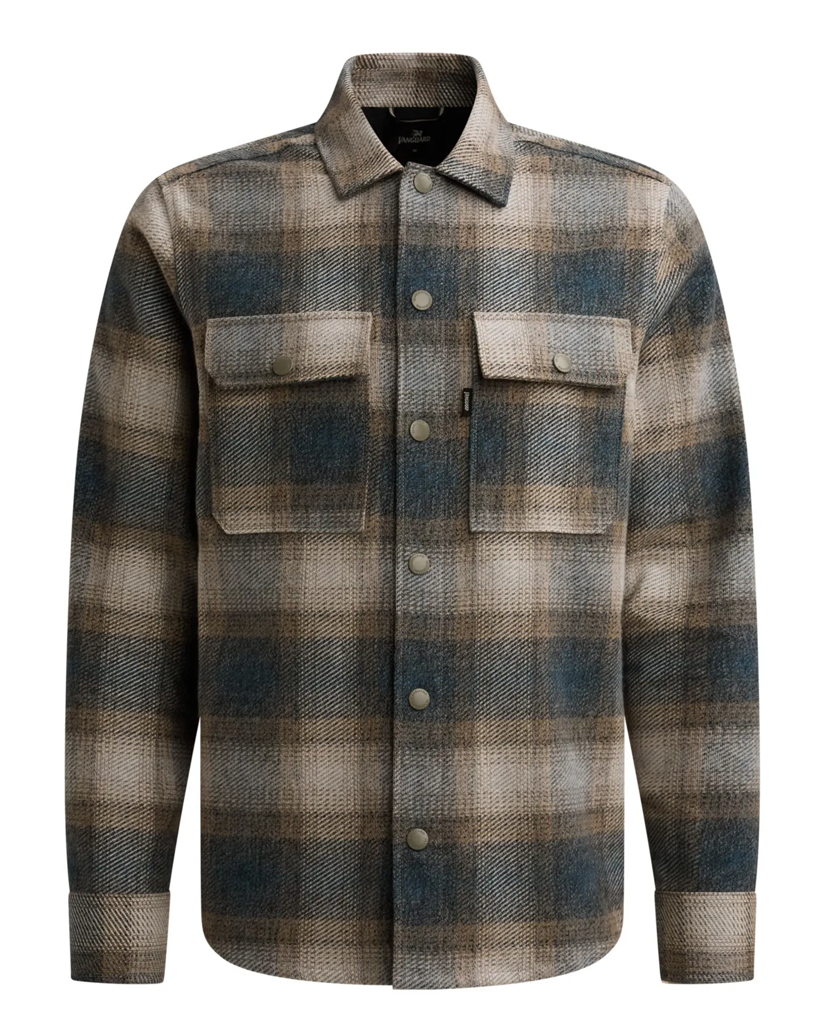 Vanguard Casual overhemd Blauw 113138-001-M