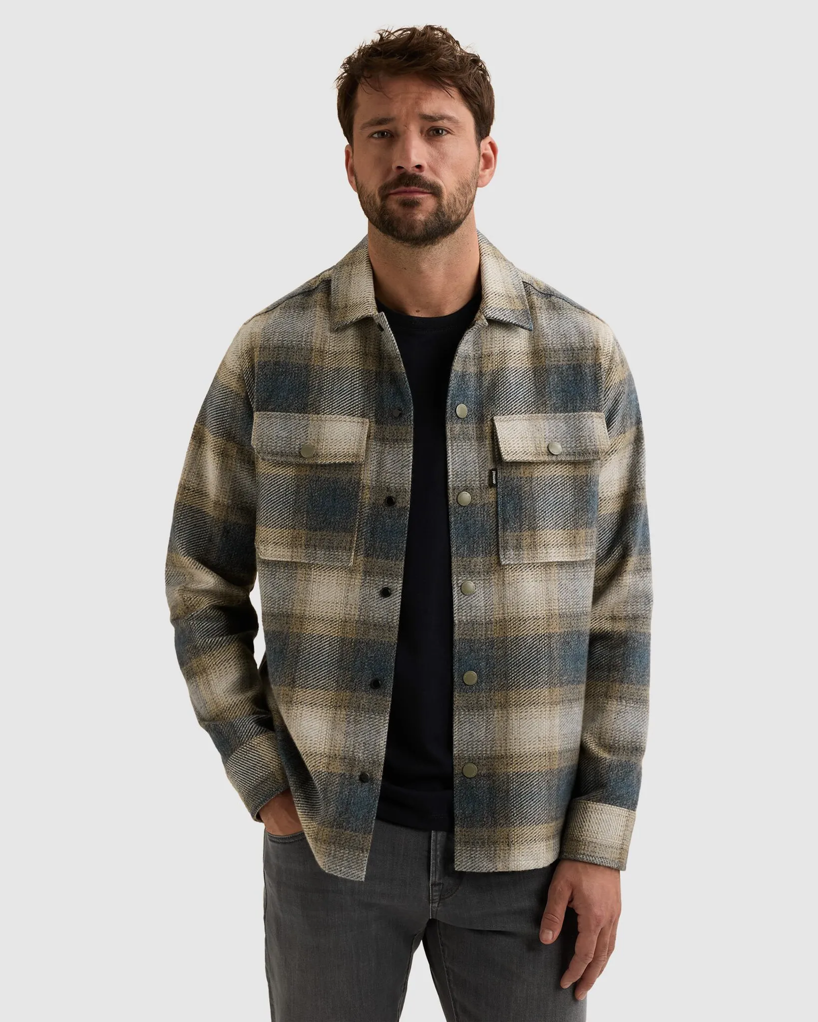 Vanguard Casual overhemd Blauw 113138-001-M