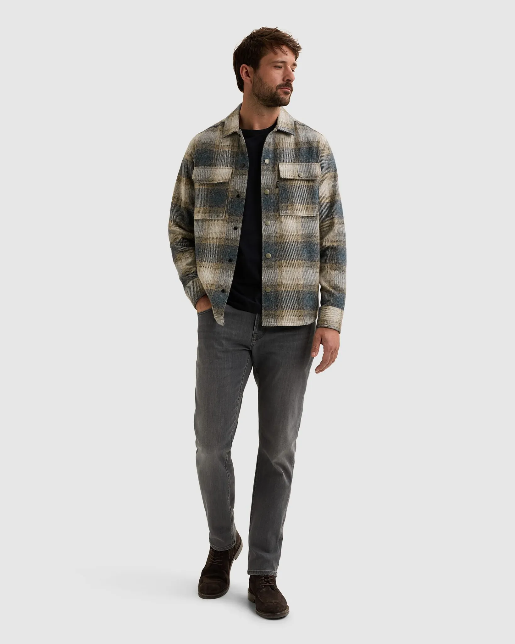 Vanguard Casual overhemd Blauw 113138-001-M