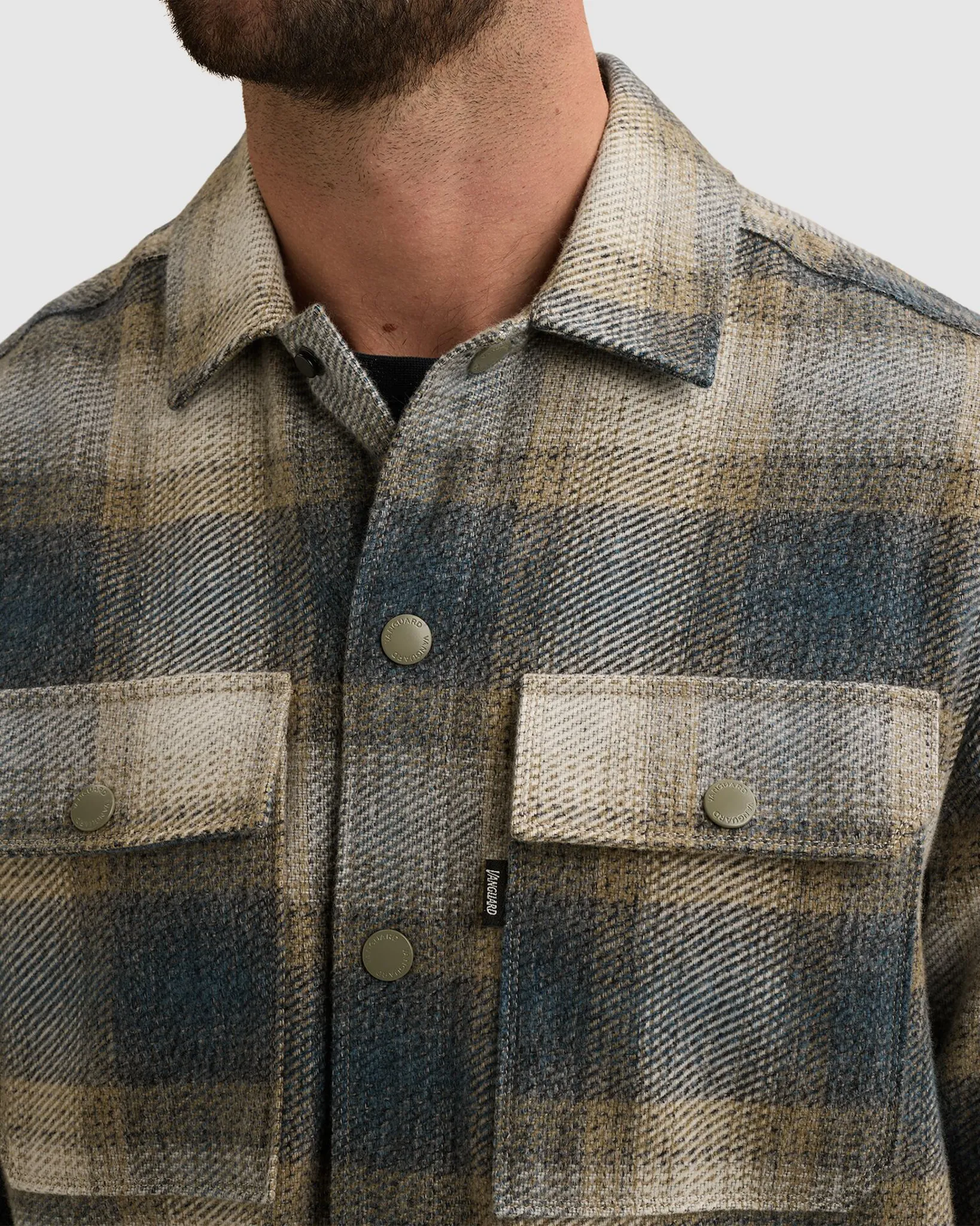 Vanguard Casual overhemd Blauw 113138-001-M