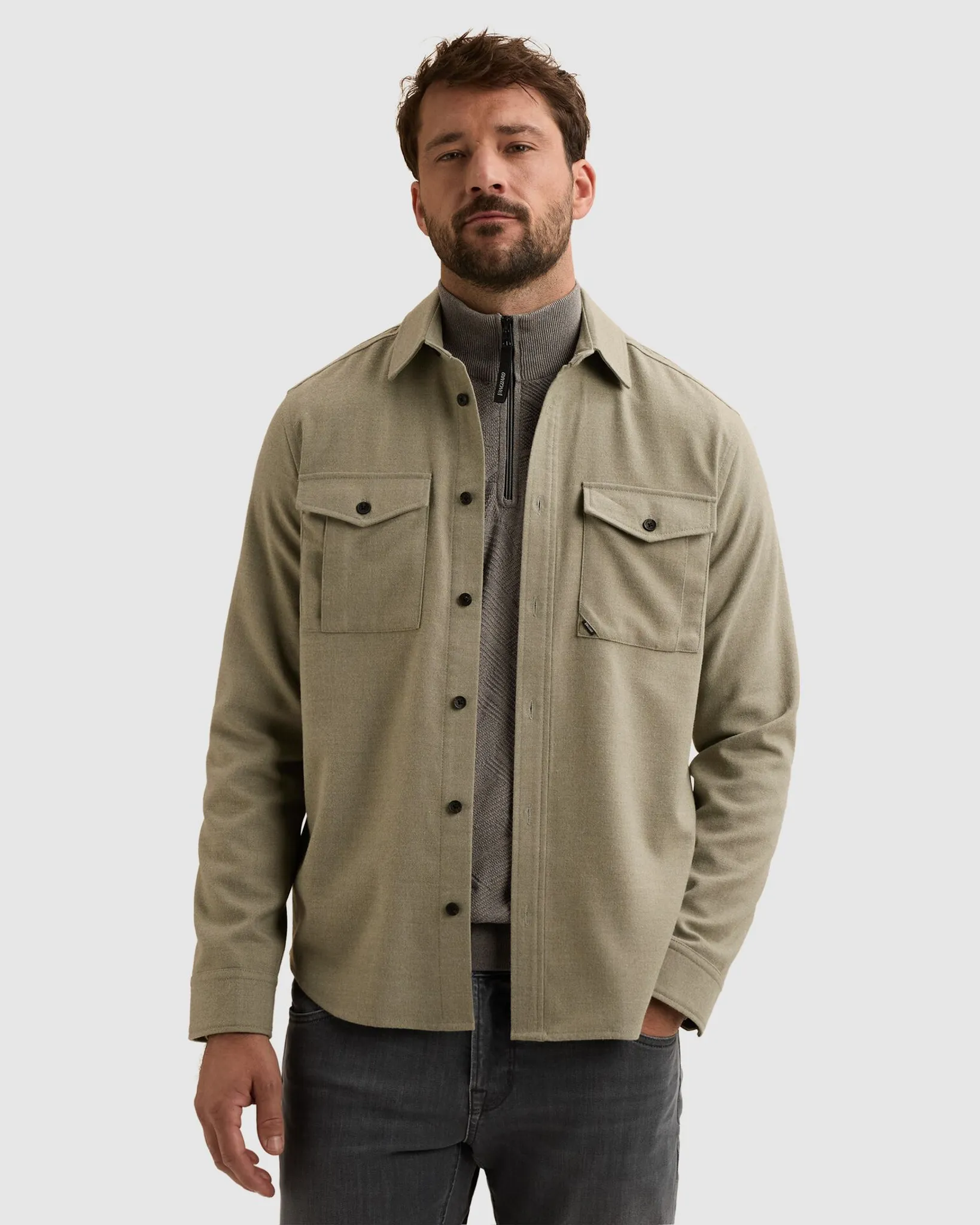 Vanguard Casual overhemd Groen 113139-001-M