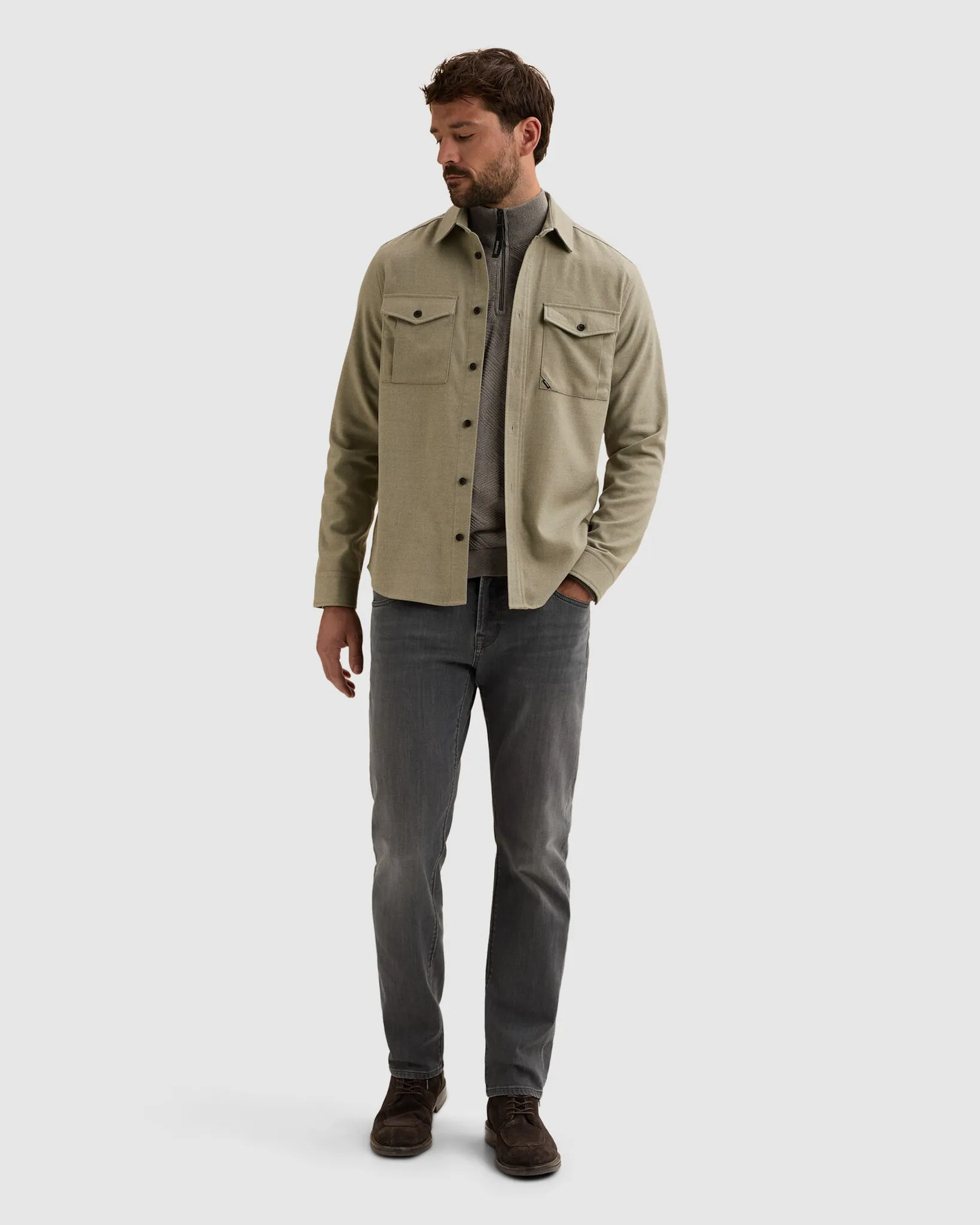 Vanguard Casual overhemd Groen 113139-001-M