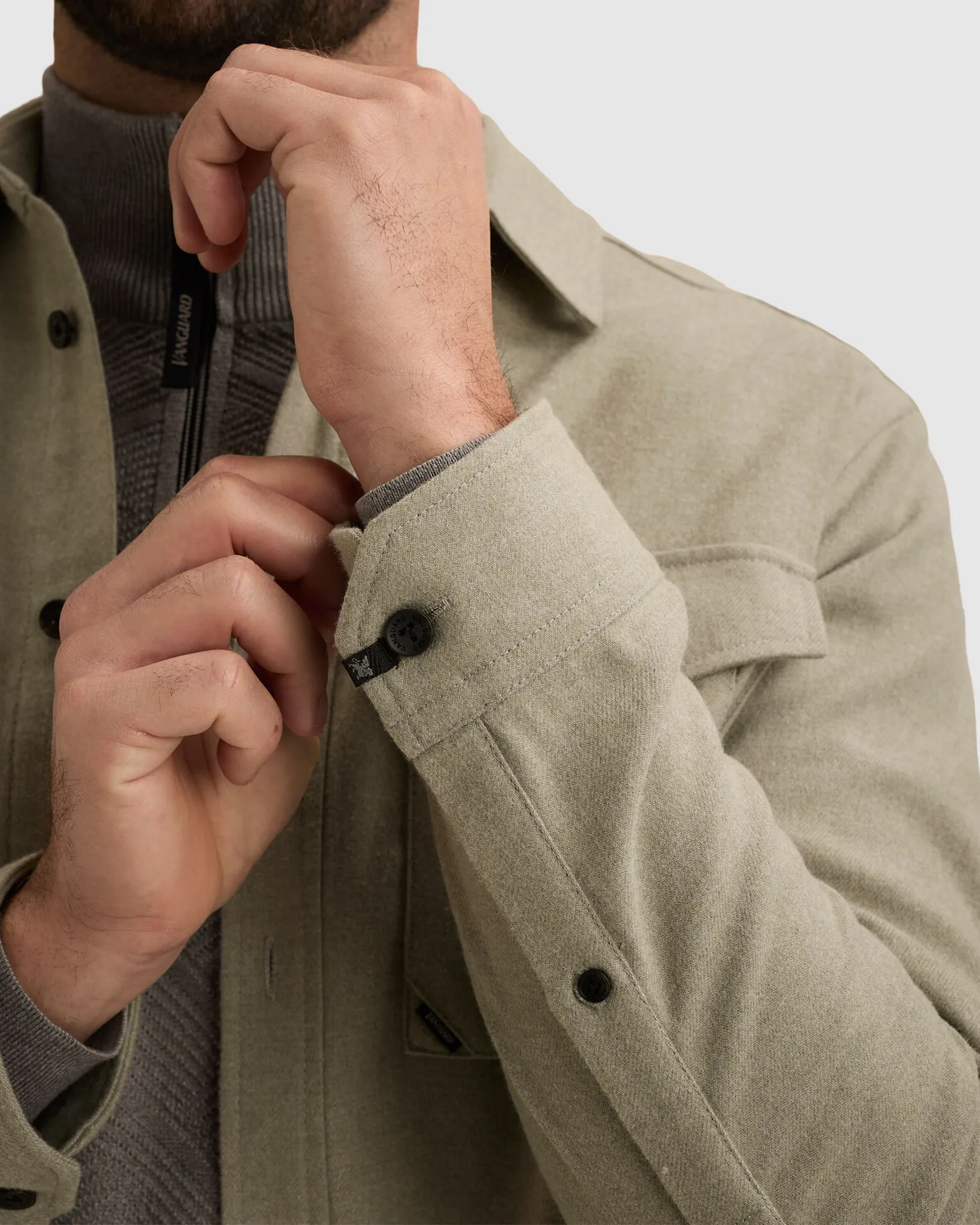 Vanguard Casual overhemd Groen 113139-001-M
