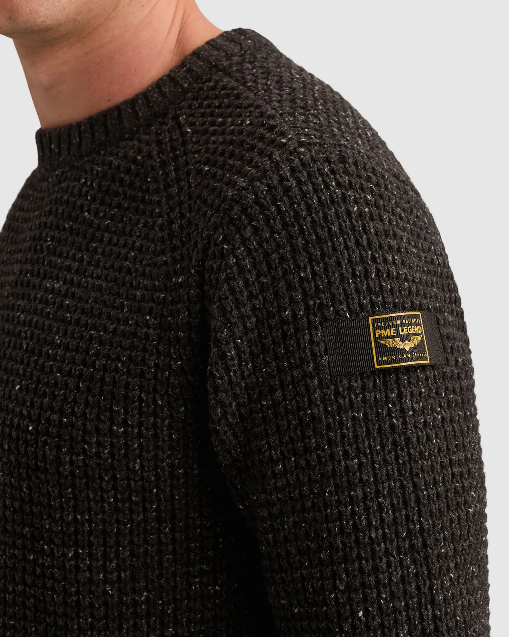 PME Legend Trui ronde hals Grijs 113216-001-L