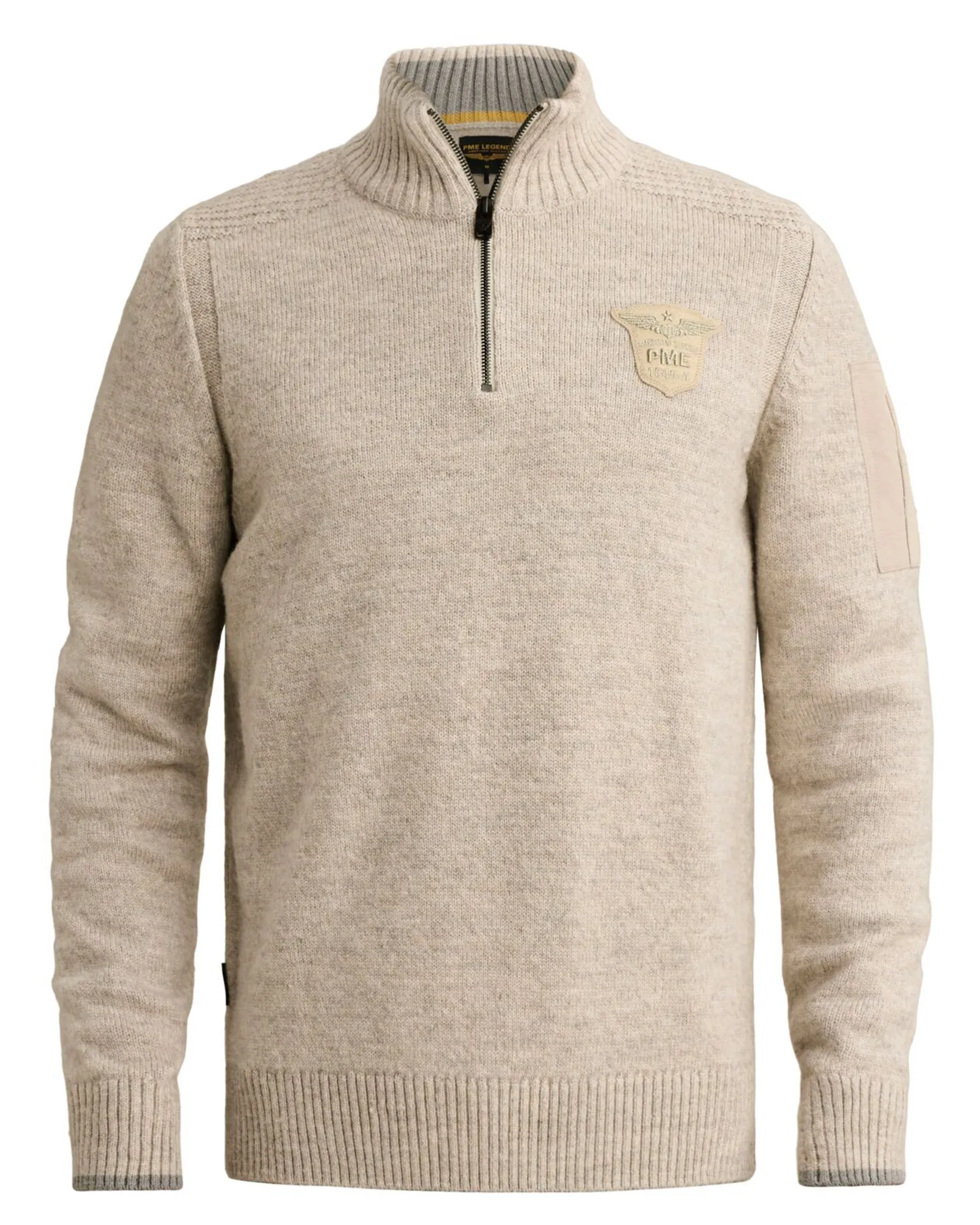 PME Legend Trui ronde hals Wit 113217-001-L