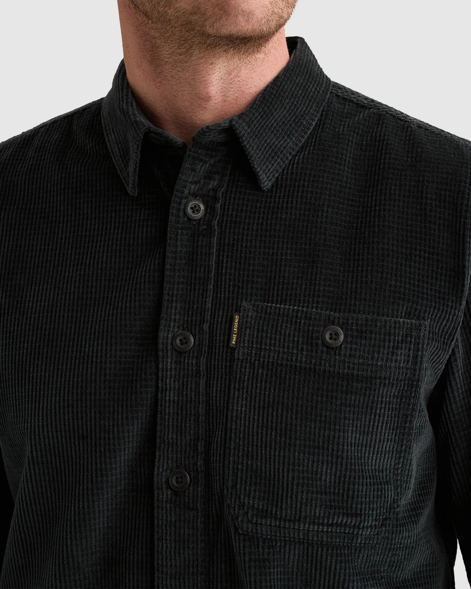 PME Legend Casual overhemd Blauw 113222-001-L