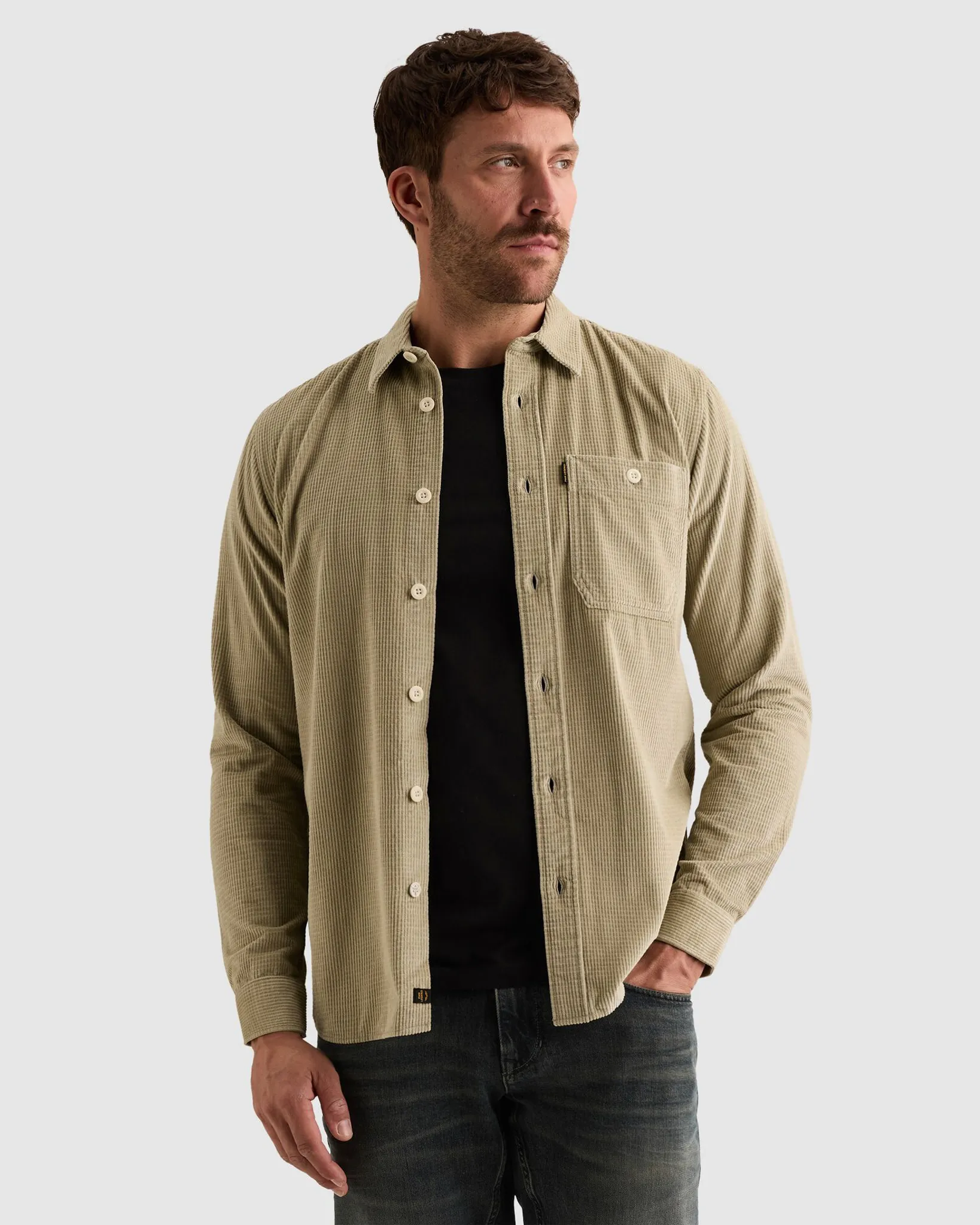 PME Legend Casual overhemd Sand 113223-001-L