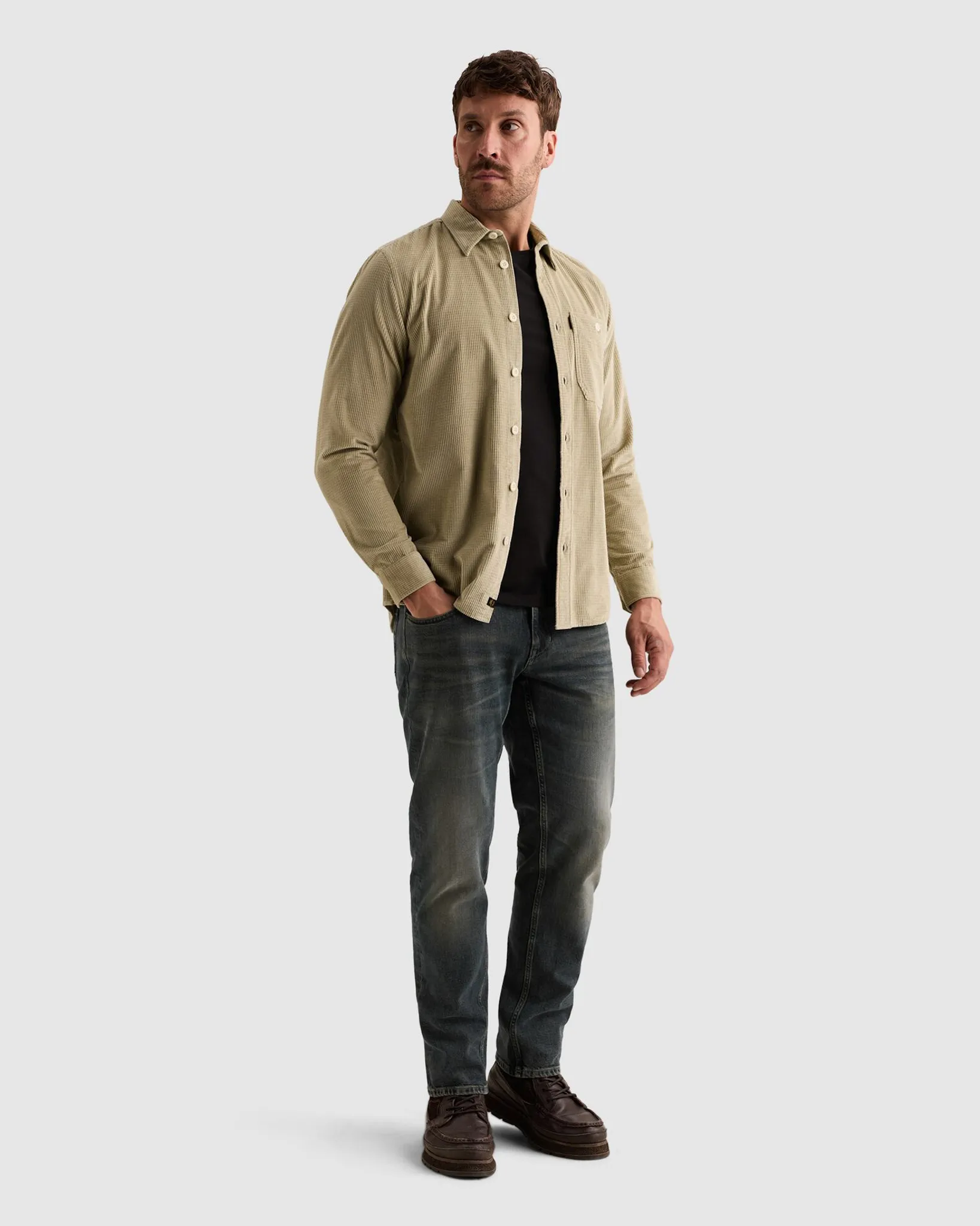 PME Legend Casual overhemd Sand 113223-001-L