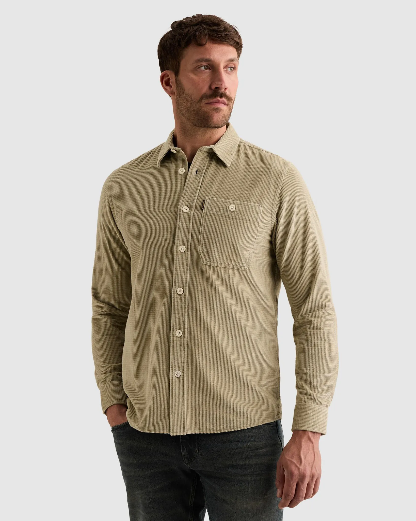 PME Legend Casual overhemd Sand 113223-001-L