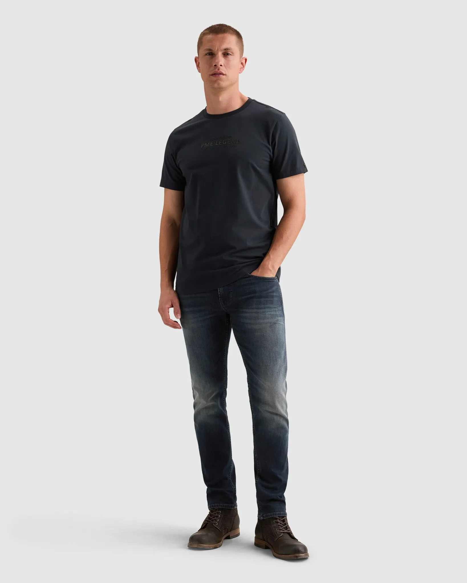 PME Legend T-shirt Blauw 113235-001-L