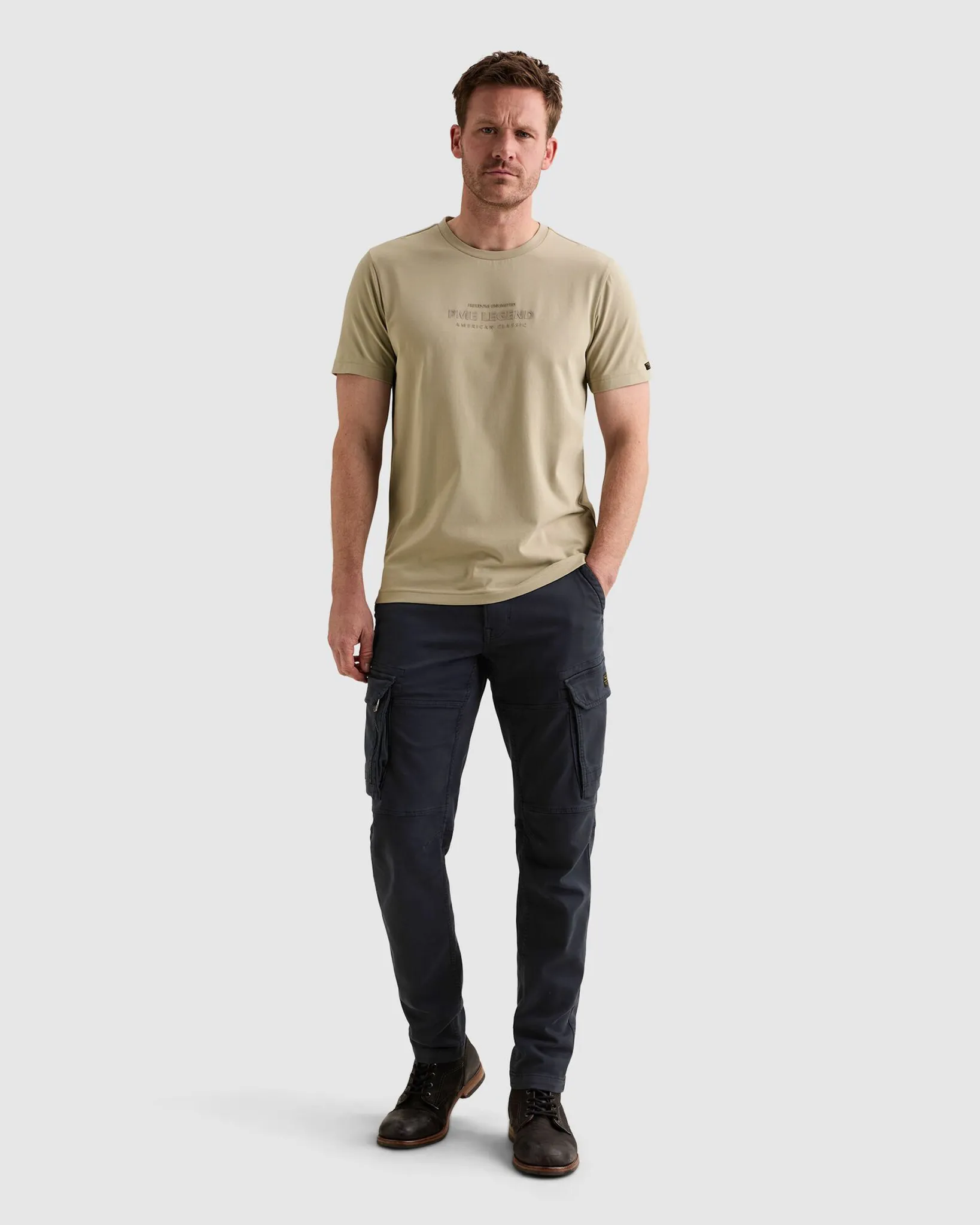 PME Legend T-shirt Sand 113236-001-L